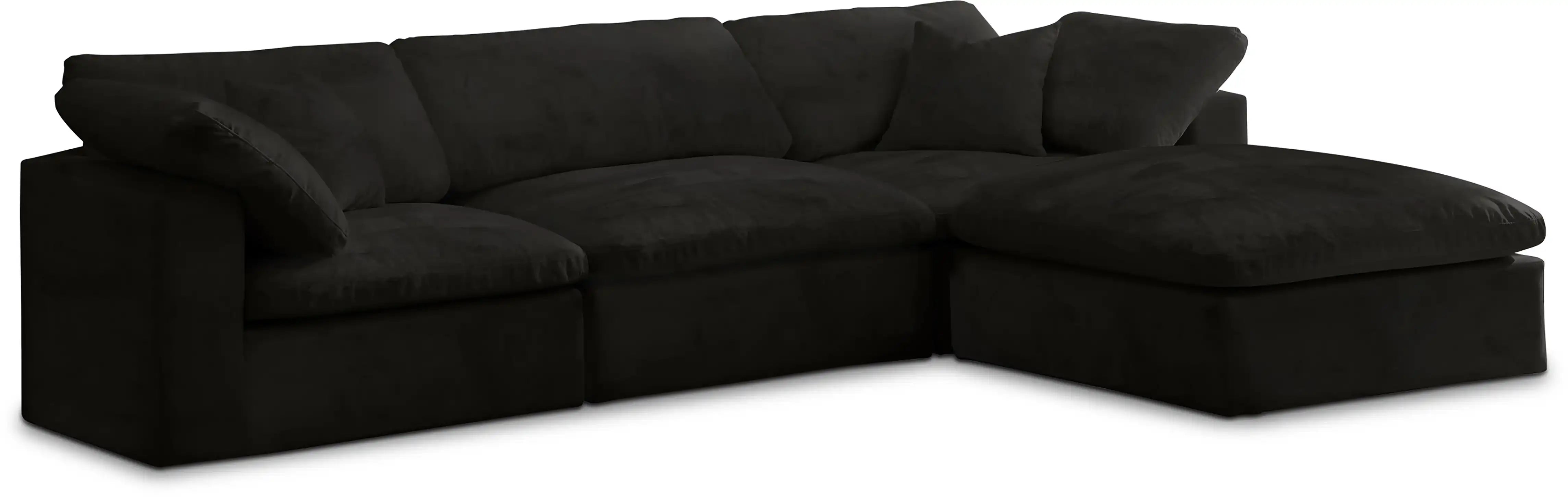 Cozy - 4 Piece Modular Sectional With Chaise - Best Buy Furniture
