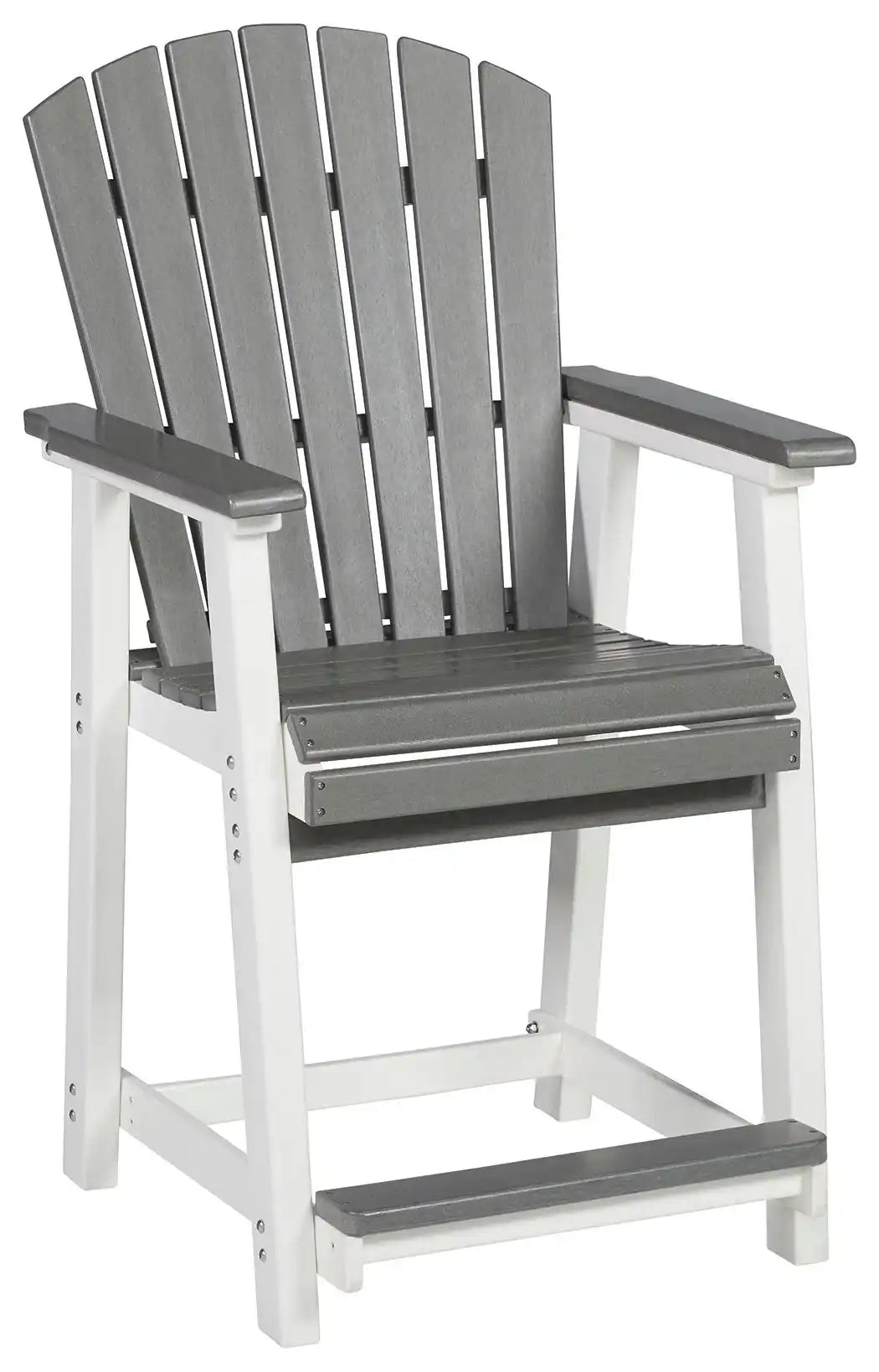 Transville - Barstool (Set of 2) - Gray / White - Best Buy Furniture