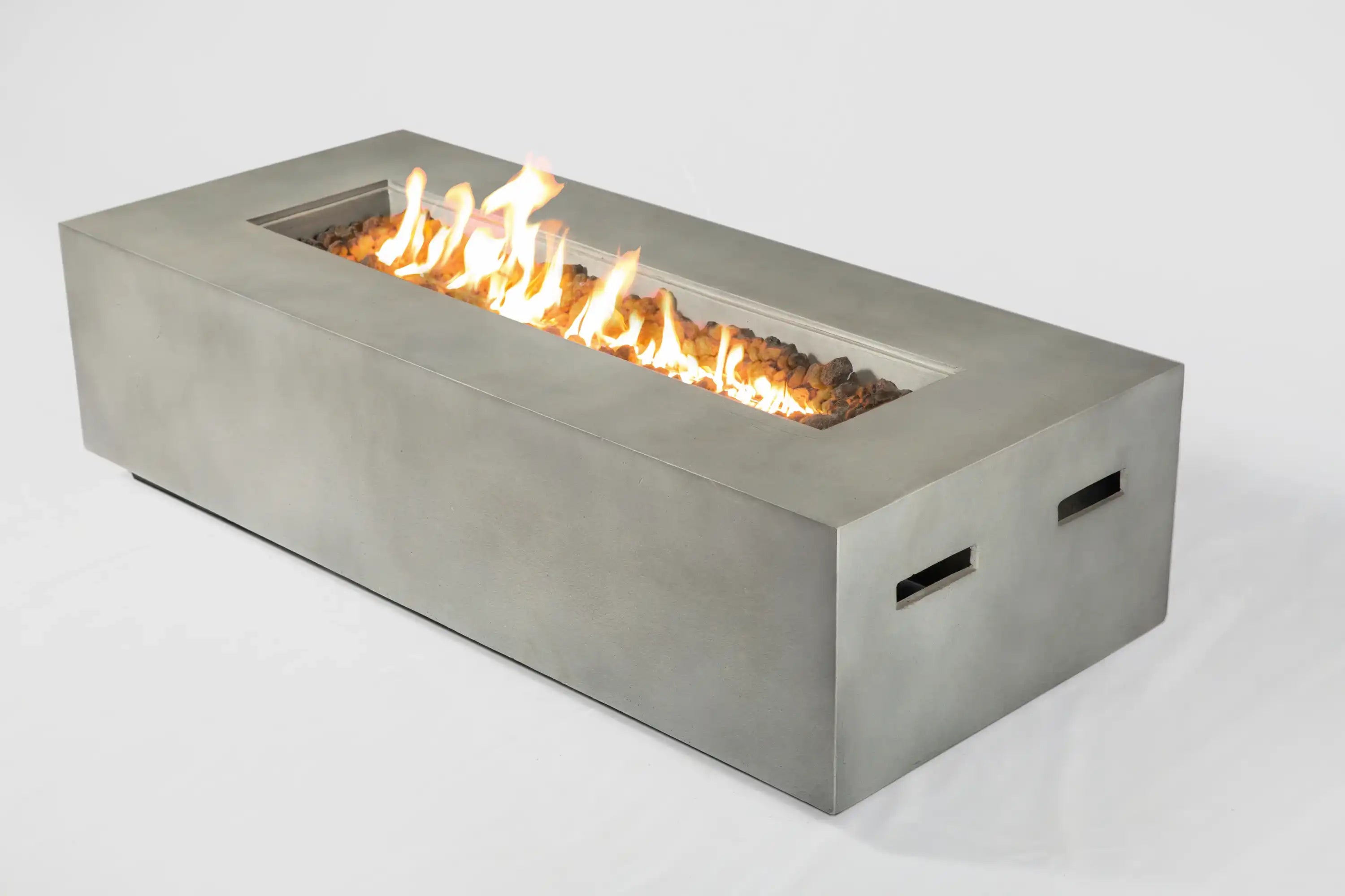 Concrete Propane Outdoor Fire Pit Table - Best Buy Furniture