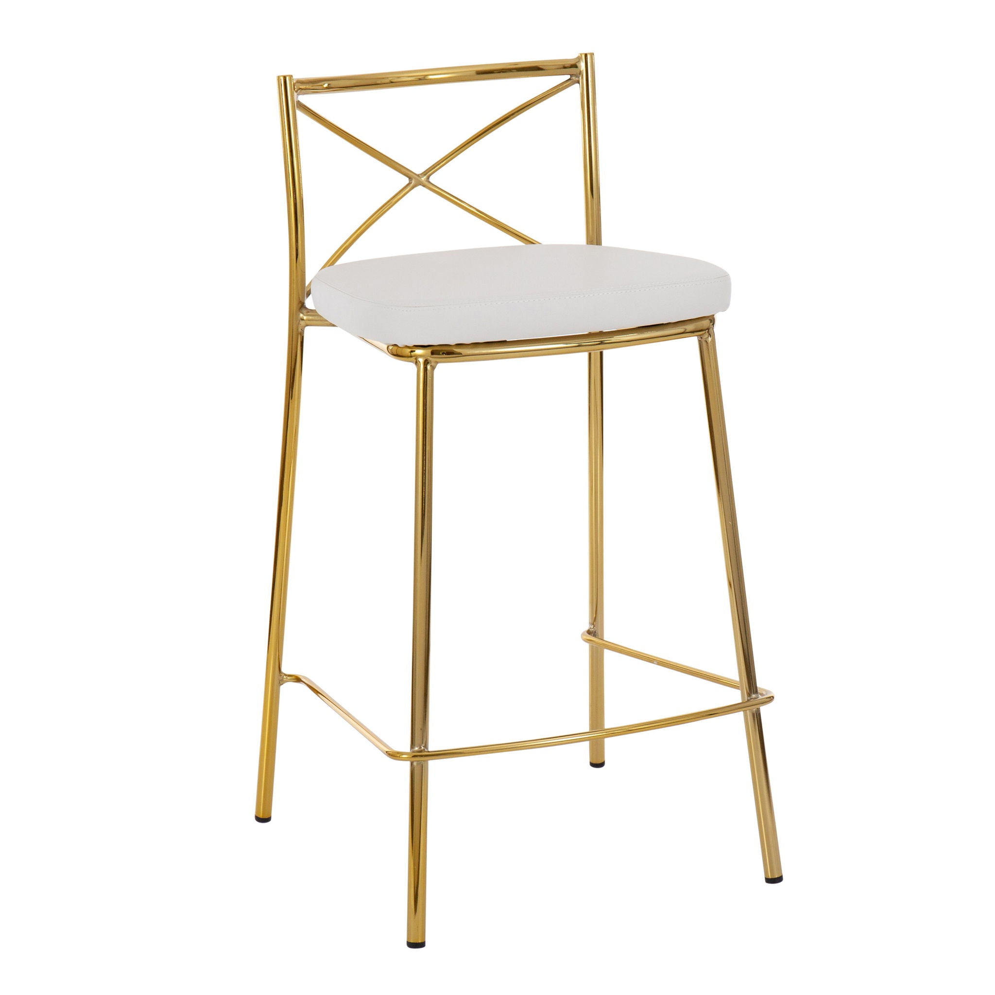 Modern Charlotte - Contemporary Fixed Height Counter Stool (Set of 2) - Best Buy Furniture