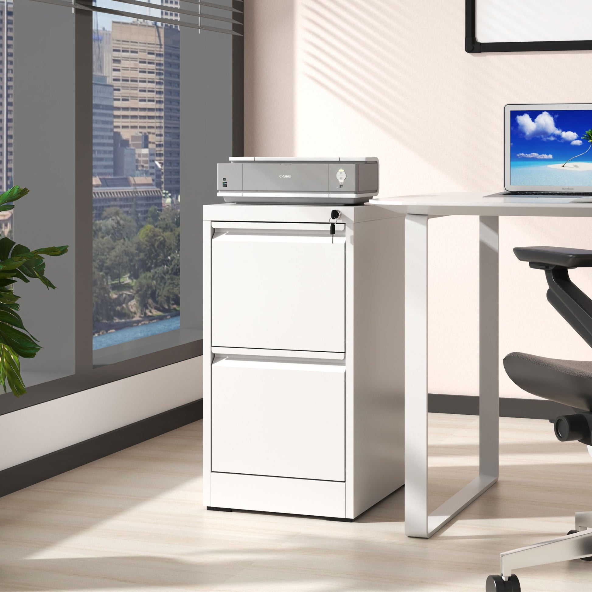 Steel Drawer Vertical File Cabinet With Lock For A4 Legal / Letter Size - Best Buy Furniture