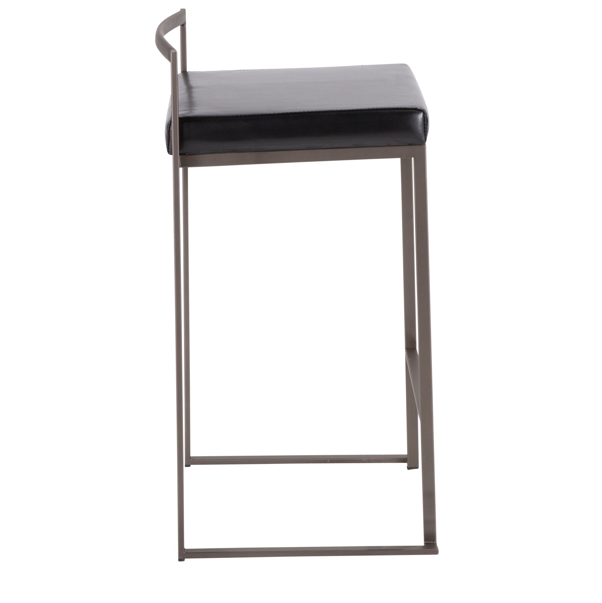Fuji - Industrial Stackable Counter Stool Elegant Design - Best Buy Furniture