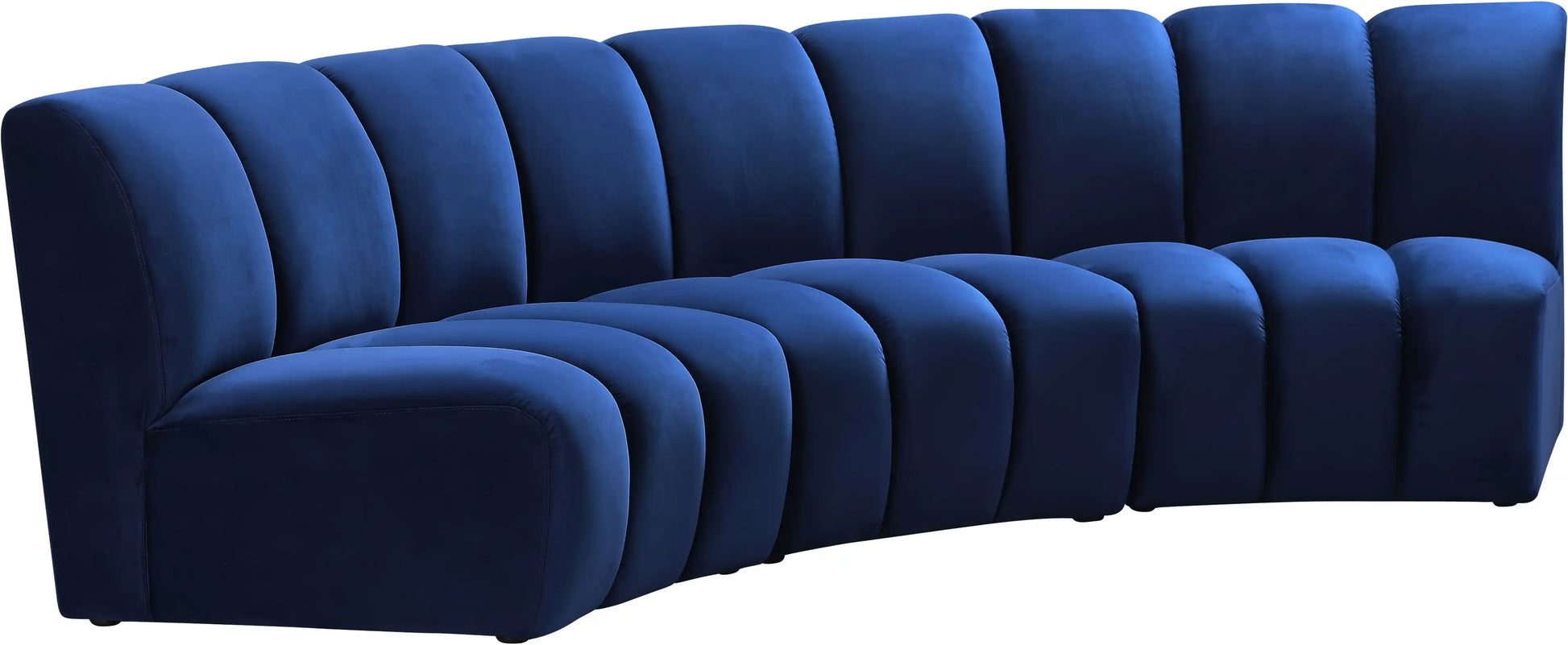 Infinity - 3 Piece Velvet Modular Sectional - Best Buy Furniture