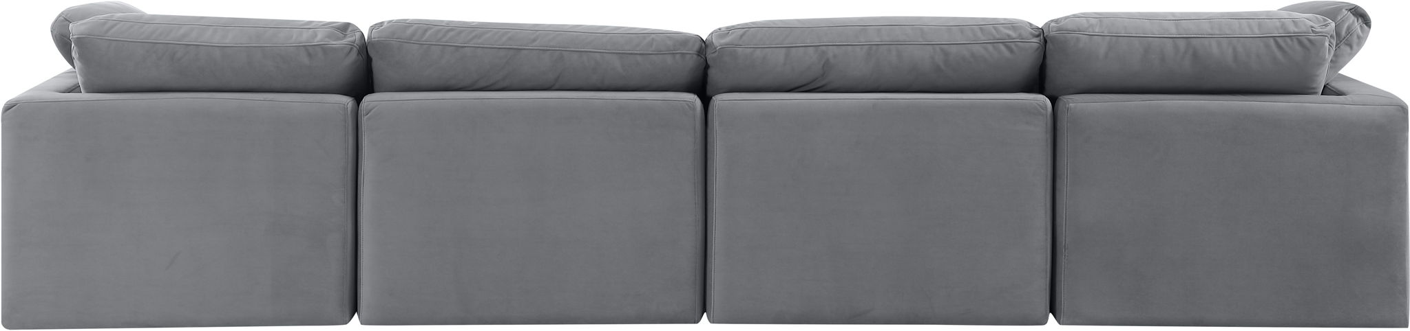 Indulge - Velvet 4 Seat Modular Sofa - Best Buy Furniture