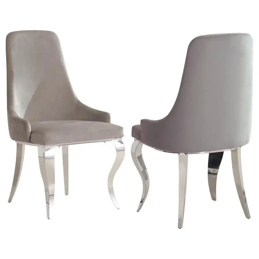 Antoine - Velvet Upholstered Dining Side Chair (Set of 2) - Best Buy Furniture