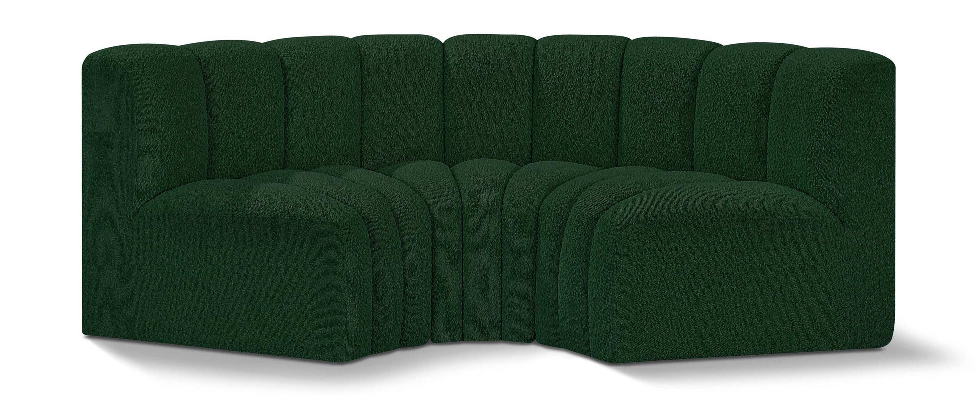 Arc - Boucle Fabric 3 Piece Modular U-Shaped Sofa - Best Buy Furniture