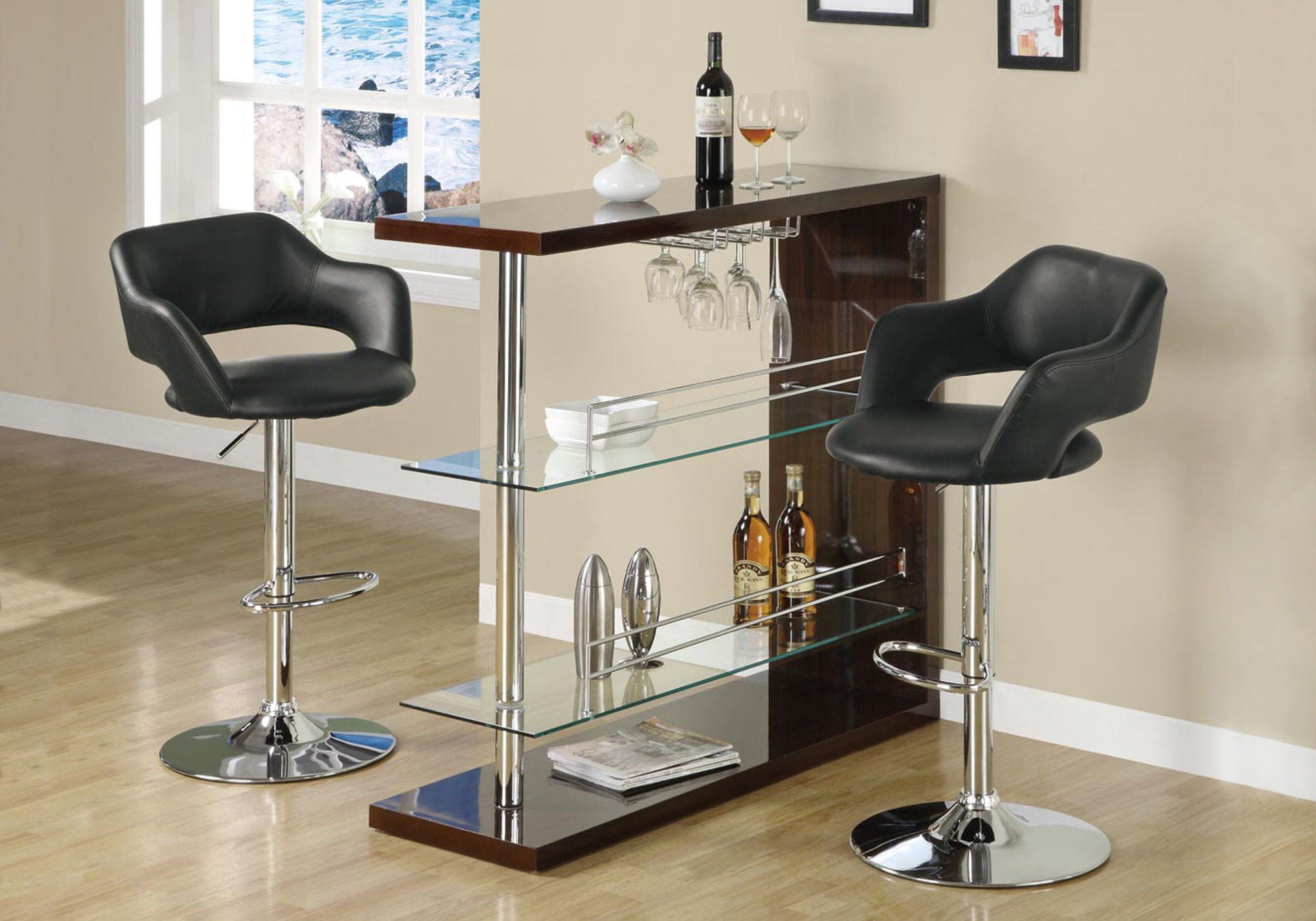Bar Stool, Swivel, Adjustable Height, Contemporary, Modern - Best Buy Furniture
