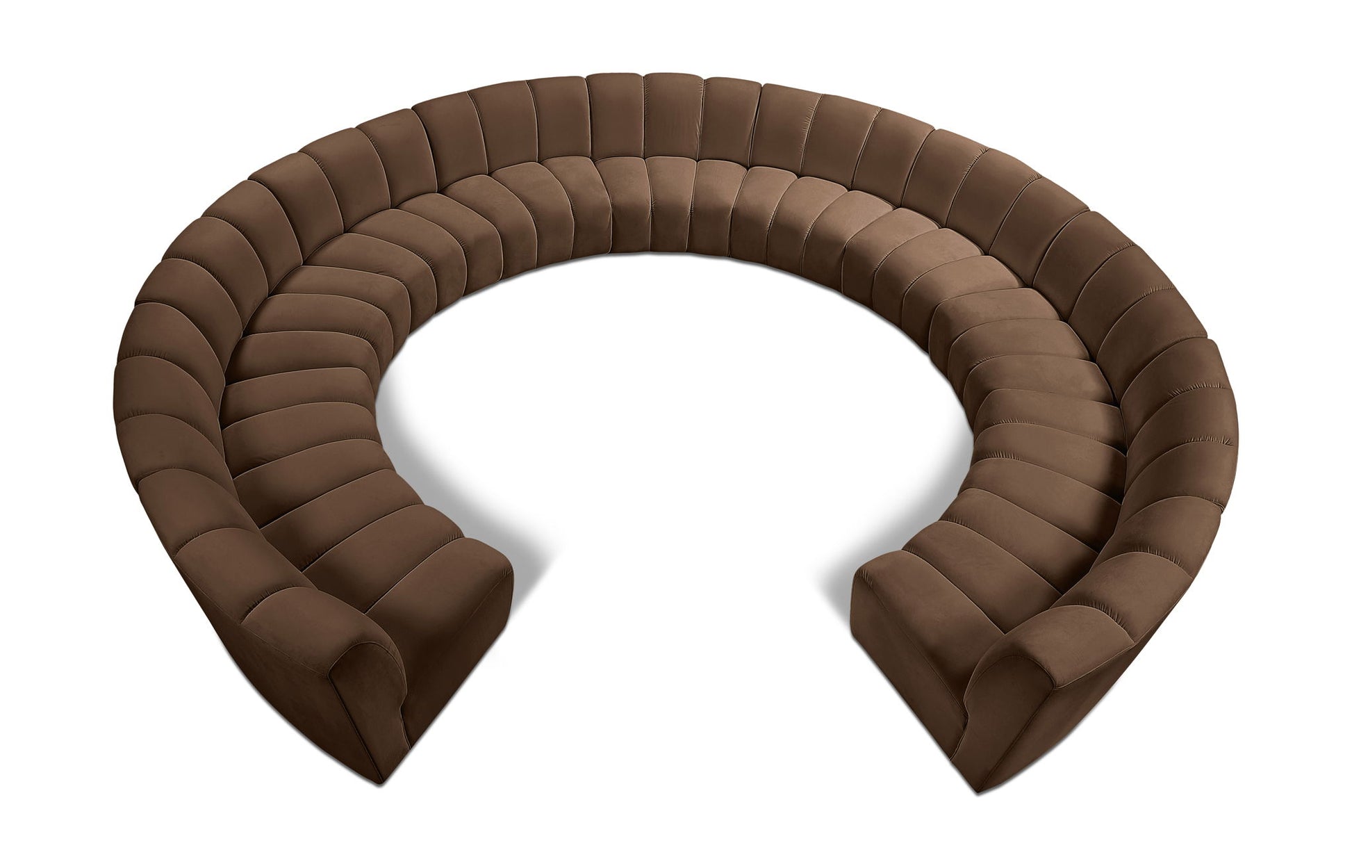 Infinity - 11 Piece Velvet Modular Sectional - Best Buy Furniture