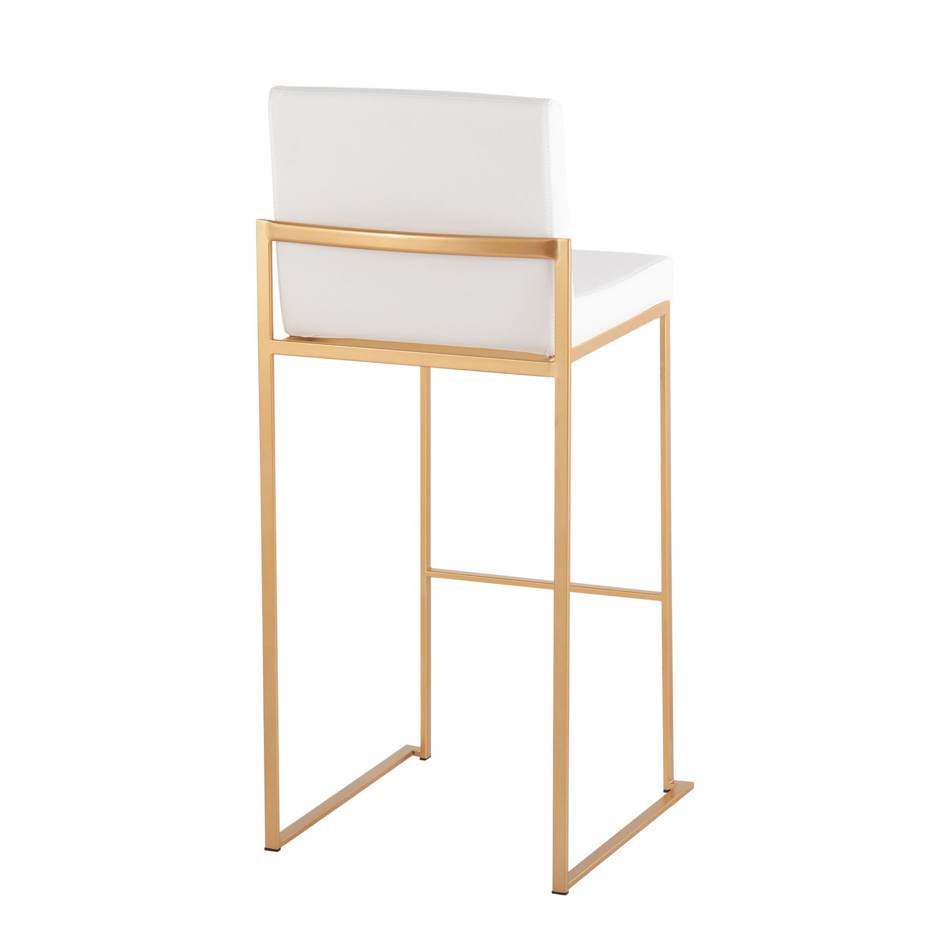 Fuji - Contemporary Design High Back Barstool (Set of 2) - Best Buy Furniture