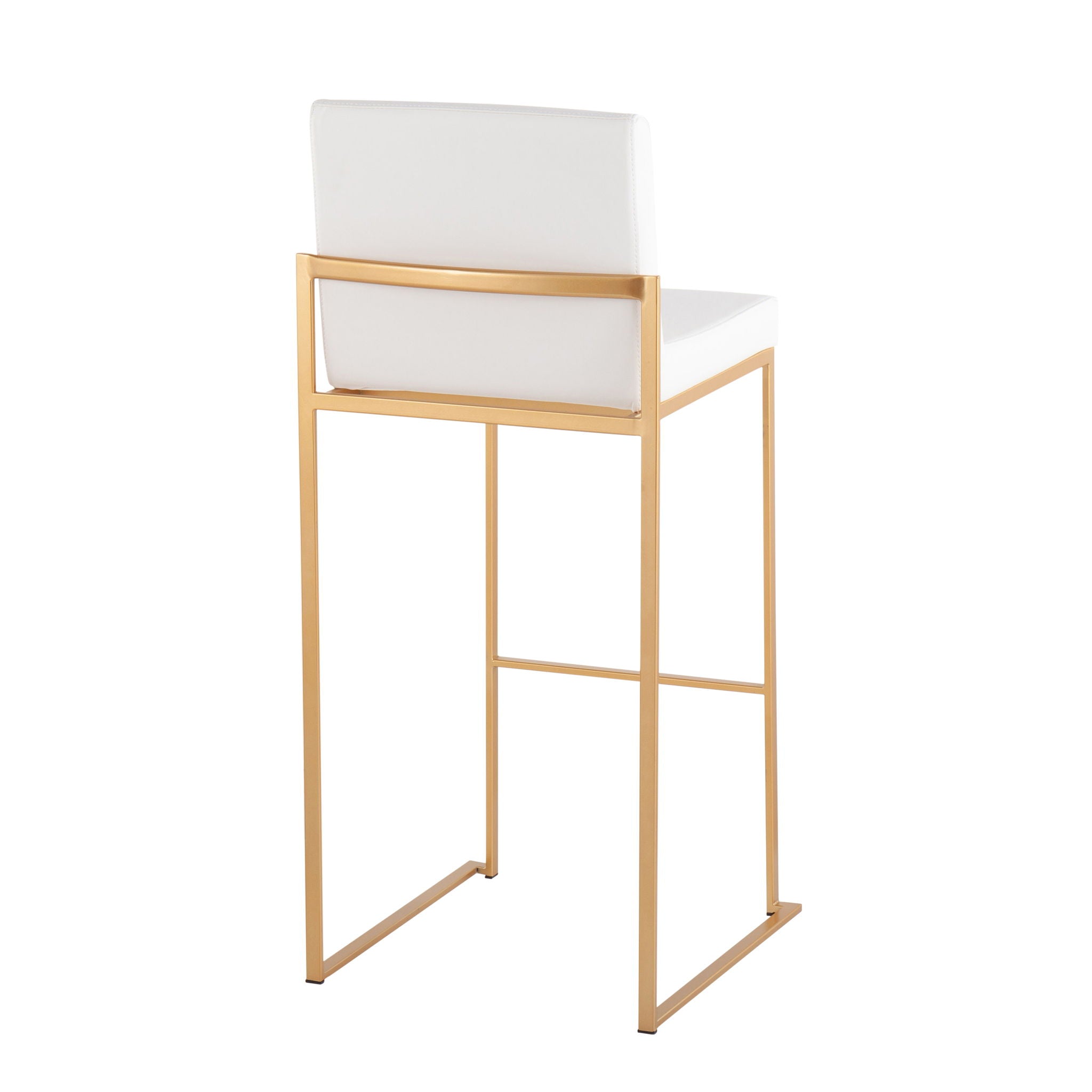 Fuji - Contemporary Design High Back Barstool (Set of 2) - Best Buy Furniture