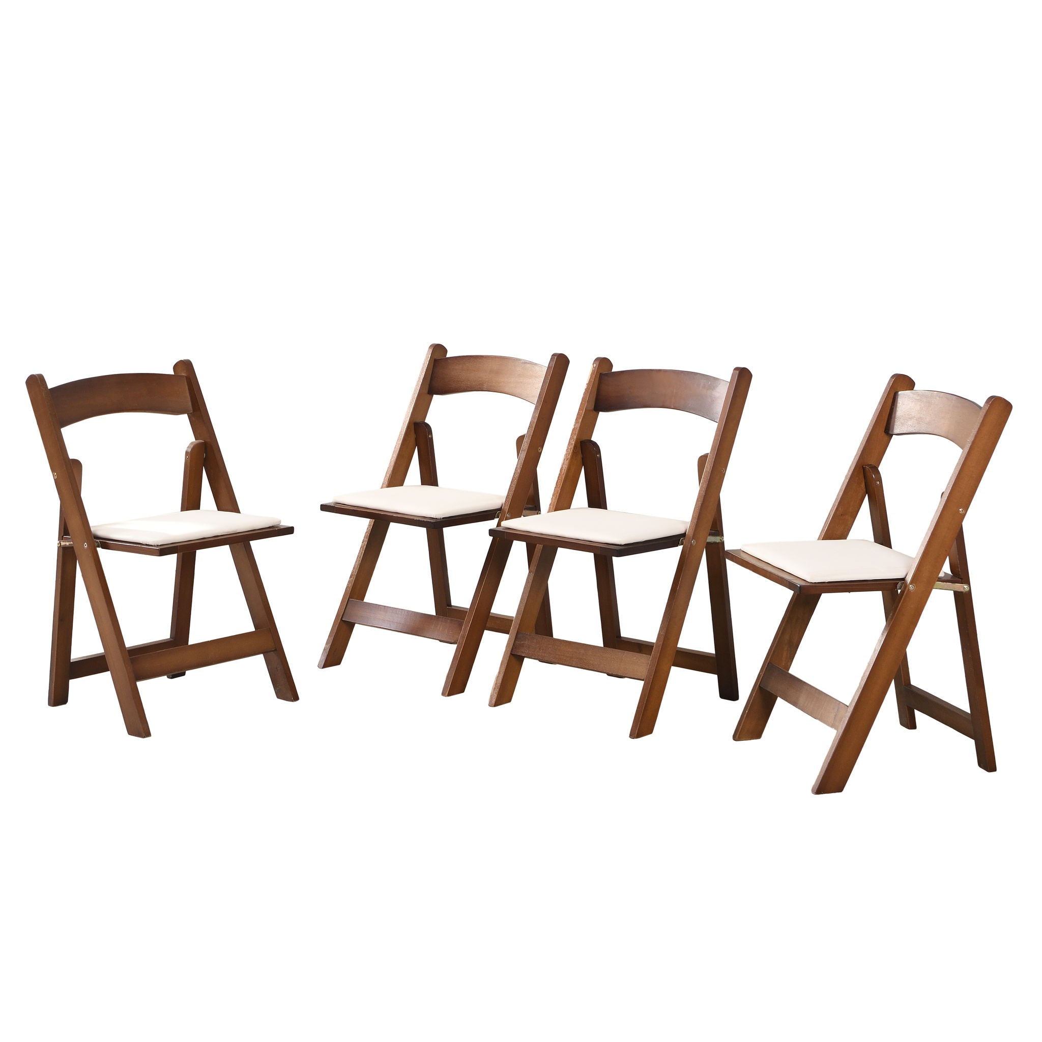 Solid Wood Upholstered Folding Chair Set, Dining Room (Set of 4) - Best Buy Furniture