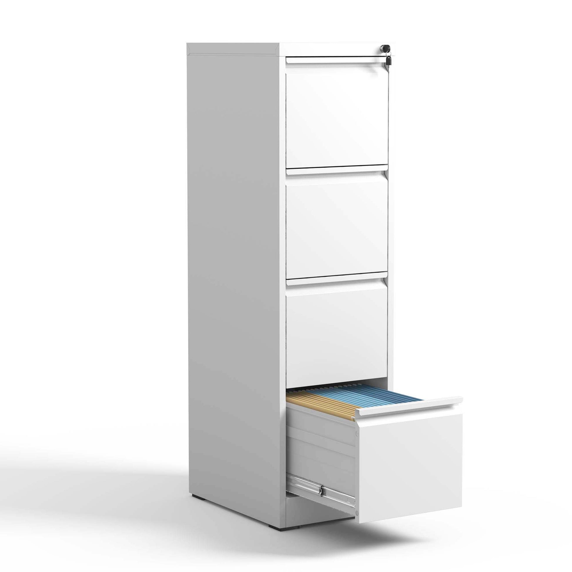 Steel Drawer Vertical File Cabinet With Lock For A4 Legal / Letter Size - Best Buy Furniture