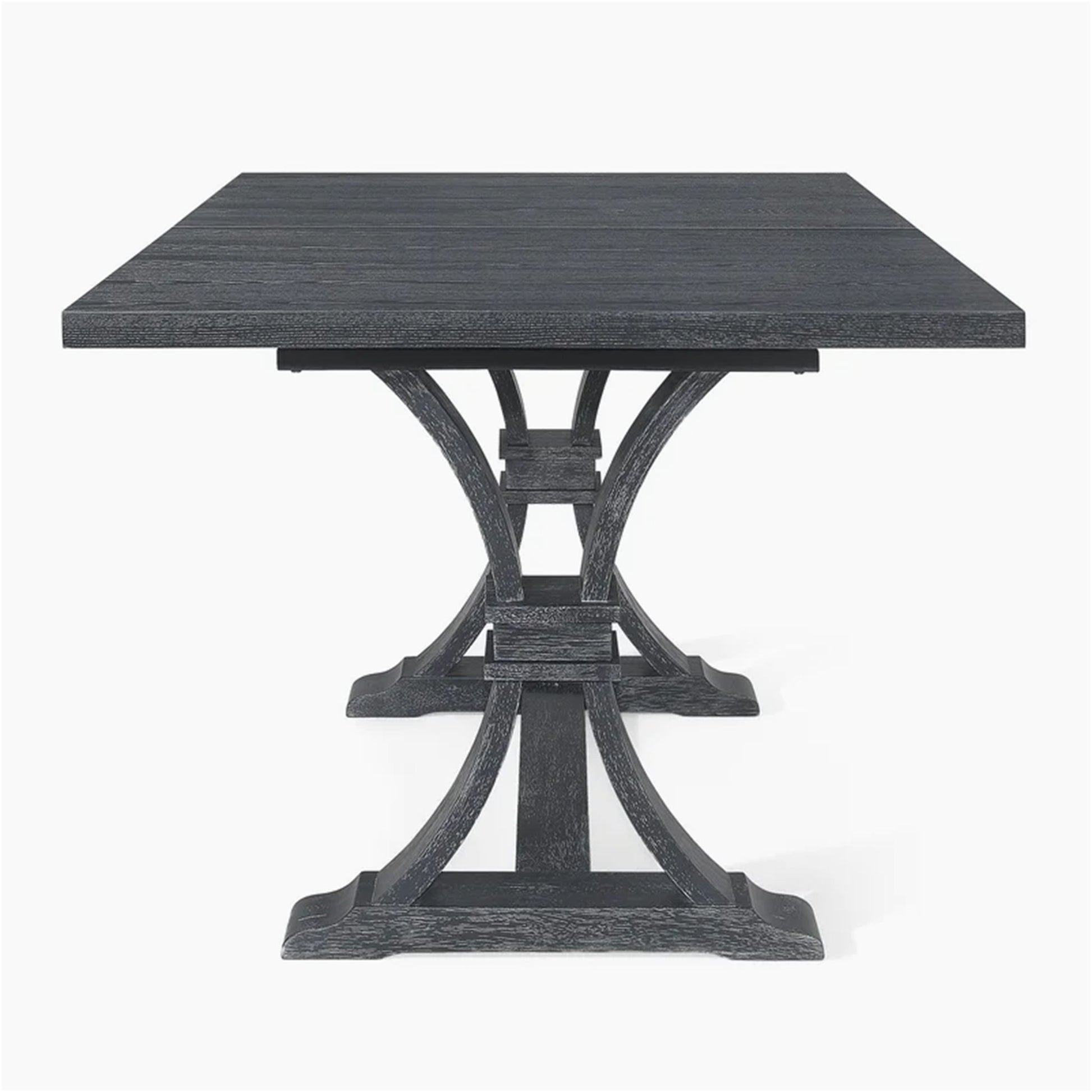 Devingo - Extendable Dining Table Rustic Style - Gray - Best Buy Furniture