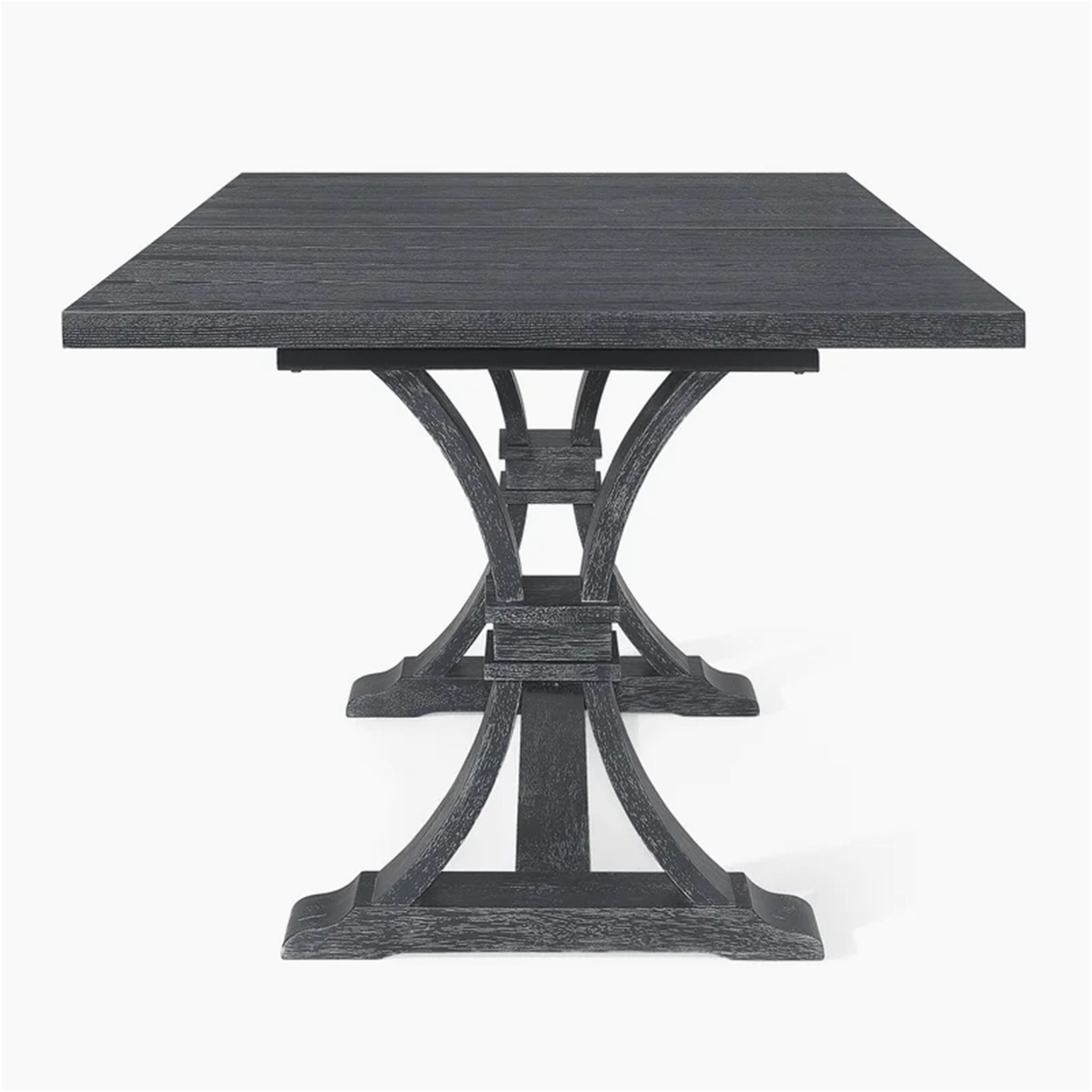Devingo - Extendable Dining Table Rustic Style - Gray - Best Buy Furniture