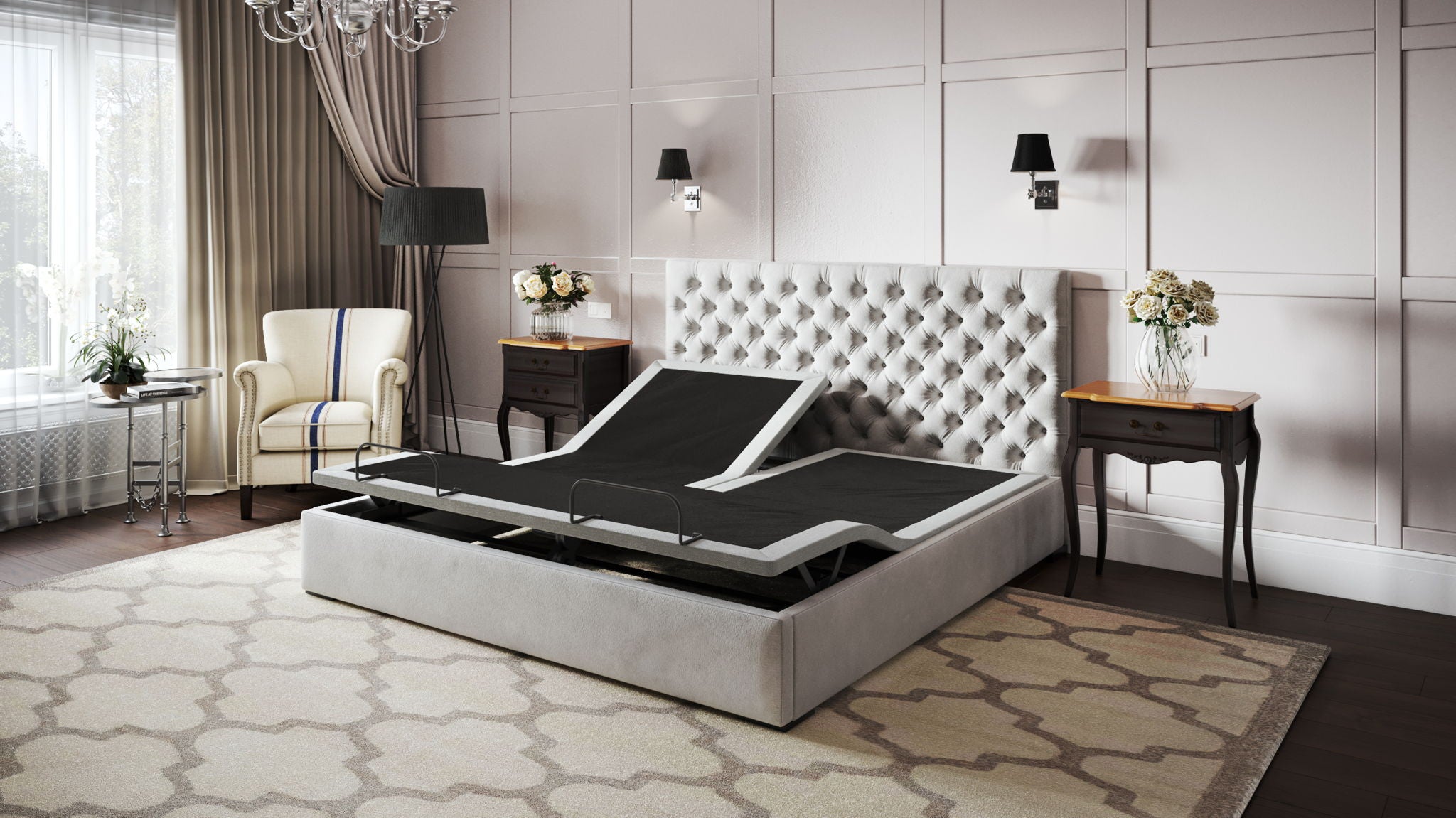 Bt3000 - Flex Head Adjustable Bed Base With Head And Foot Position Adjustment - Best Buy Furniture