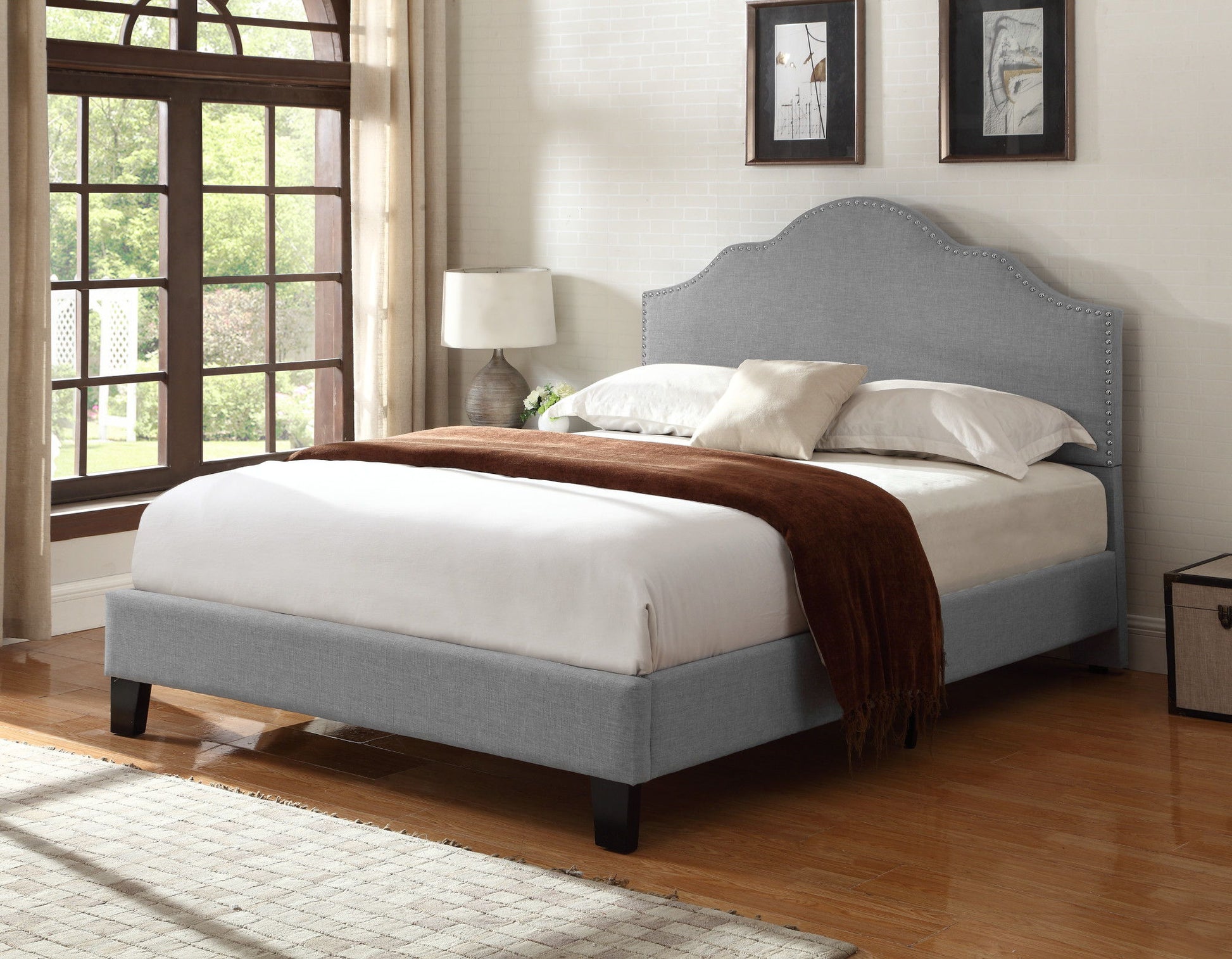Kopa - Fabric Upholstered Bed - Best Buy Furniture
