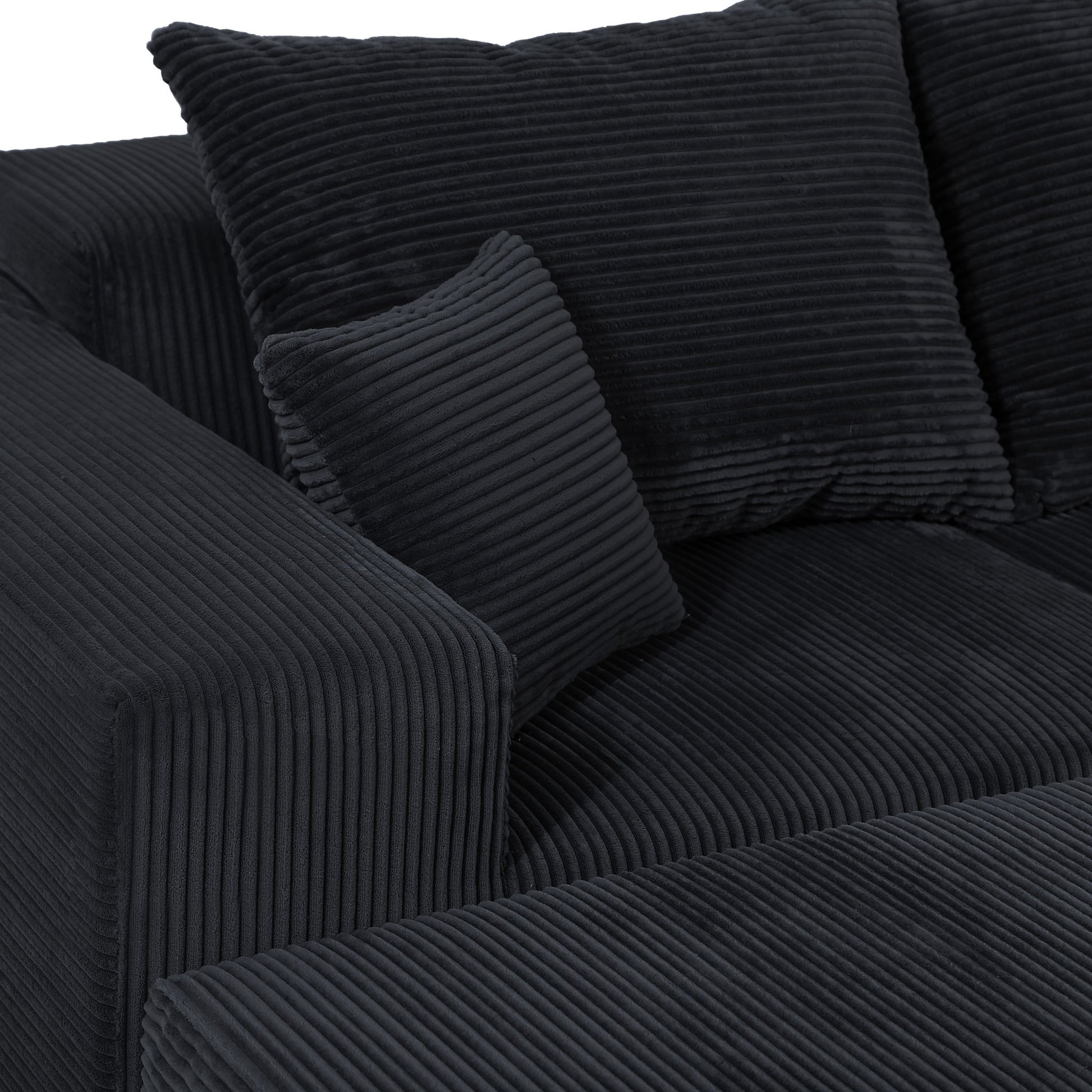 Modular Sectional Sofa, Convertible Couch With Chaise Corduroy - Best Buy Furniture