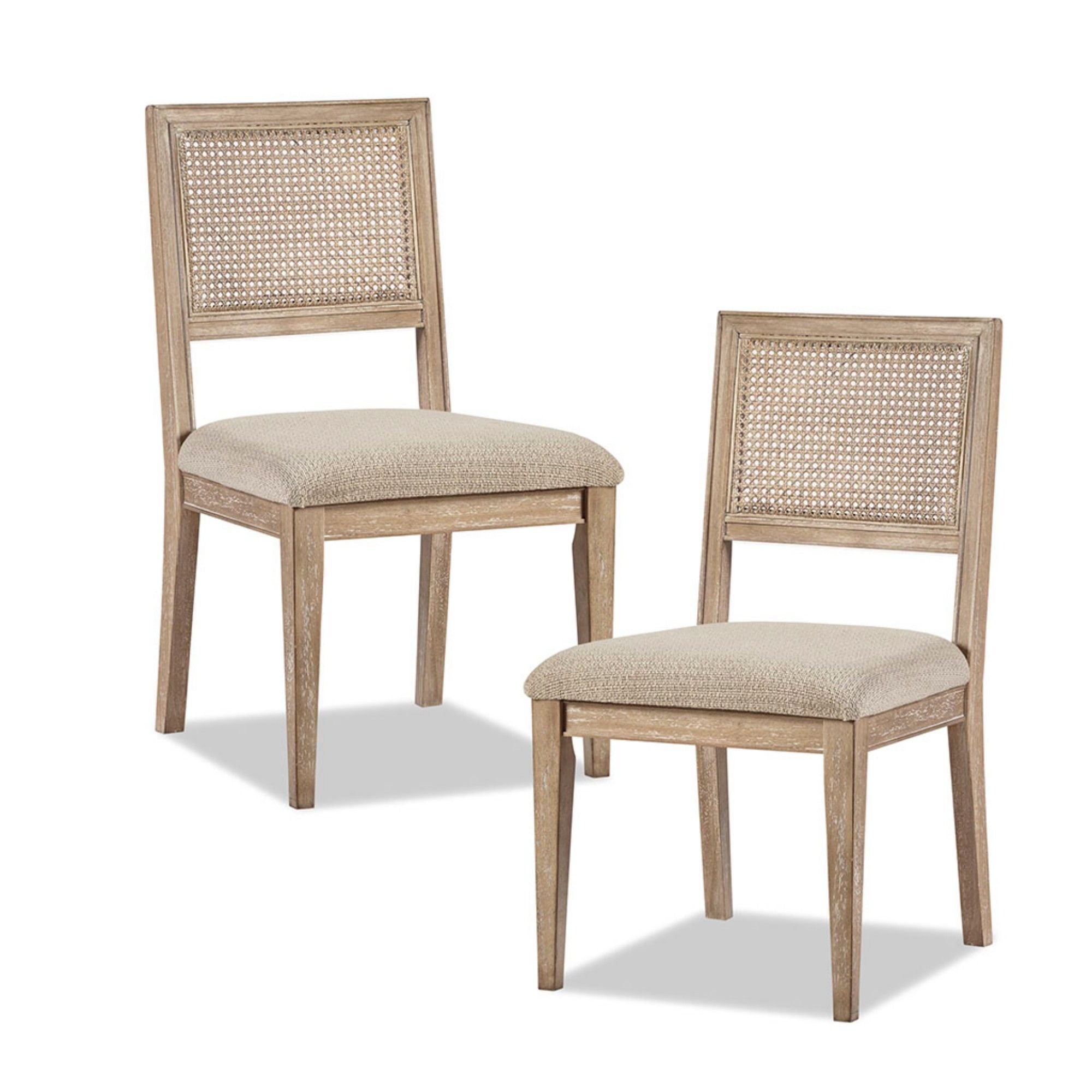 Modern Armless Dining Chair With Cane Back (Set of 2) - Best Buy Furniture