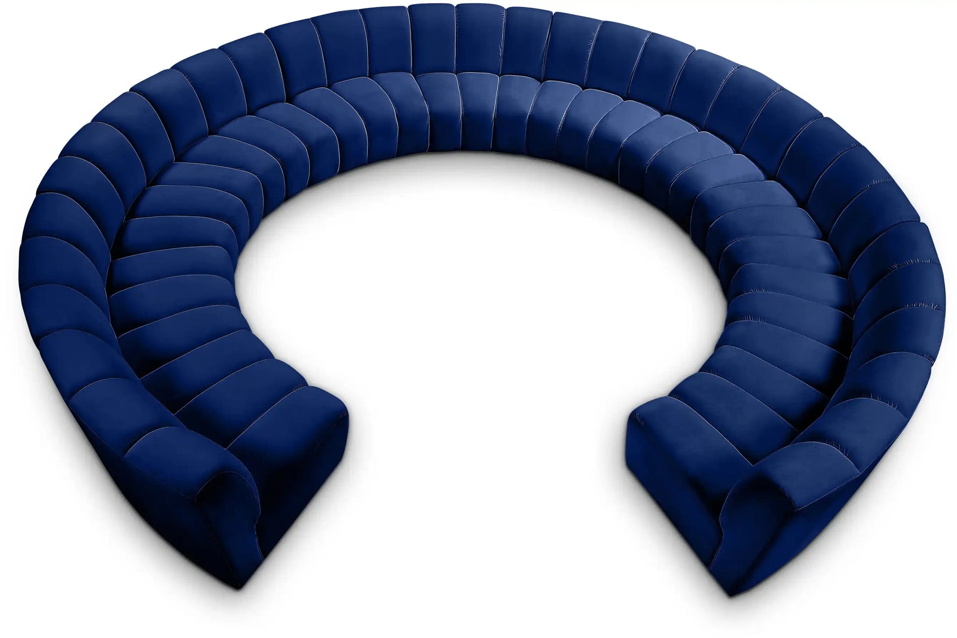 Infinity - 11 Piece Velvet Modular Sectional - Best Buy Furniture