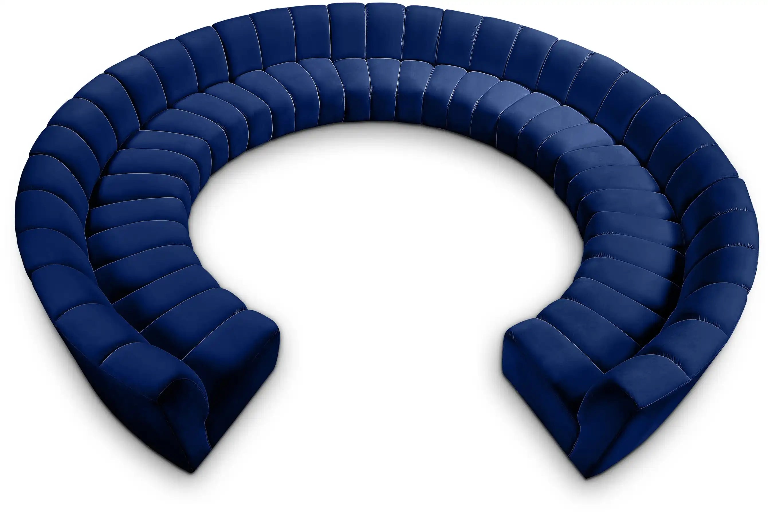 Infinity - 11 Piece Velvet Modular Sectional - Best Buy Furniture