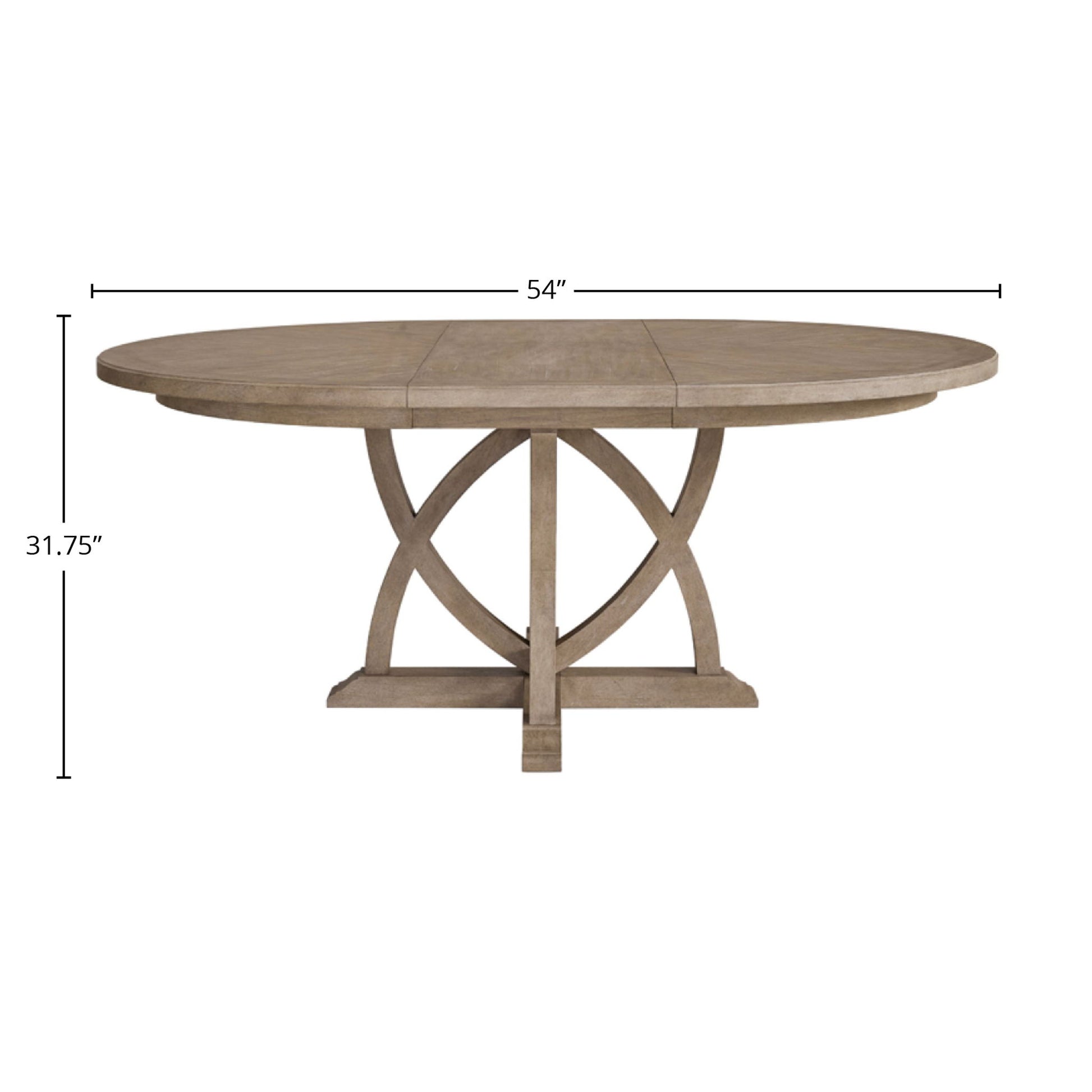Round Dining Extendable Dining Table - Sand - Best Buy Furniture