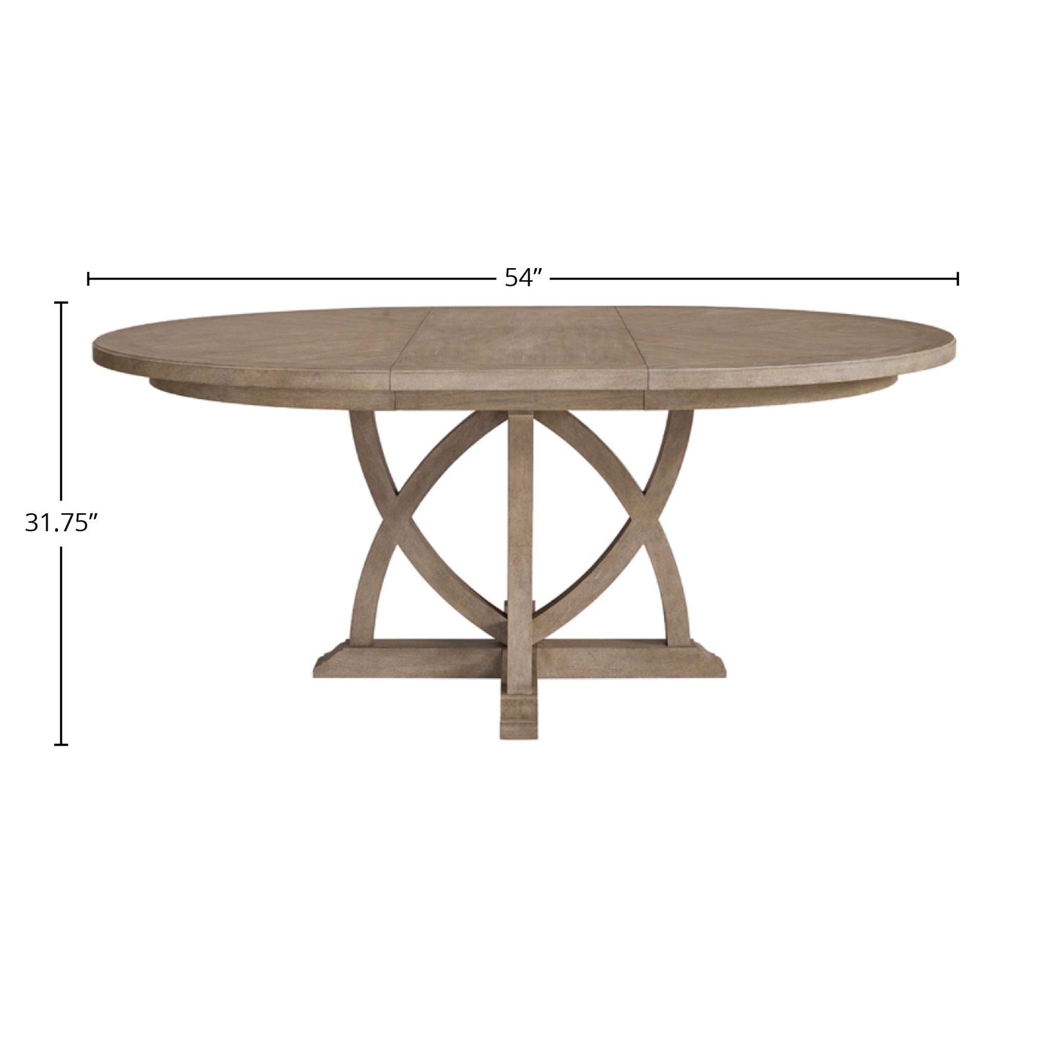 Round Dining Extendable Dining Table - Sand - Best Buy Furniture