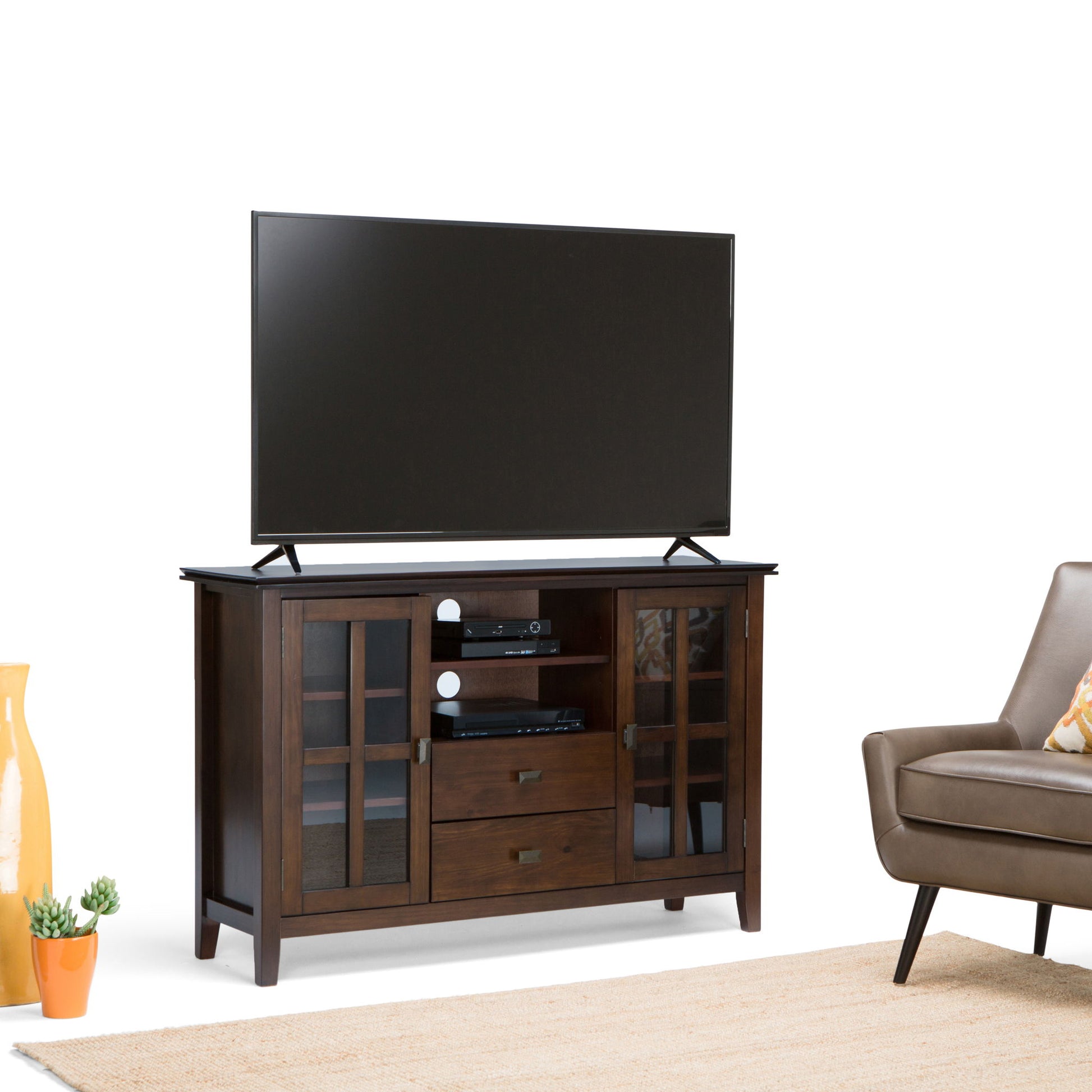 Artisan - Handcrafted, Tall TV Media Stand - Best Buy Furniture