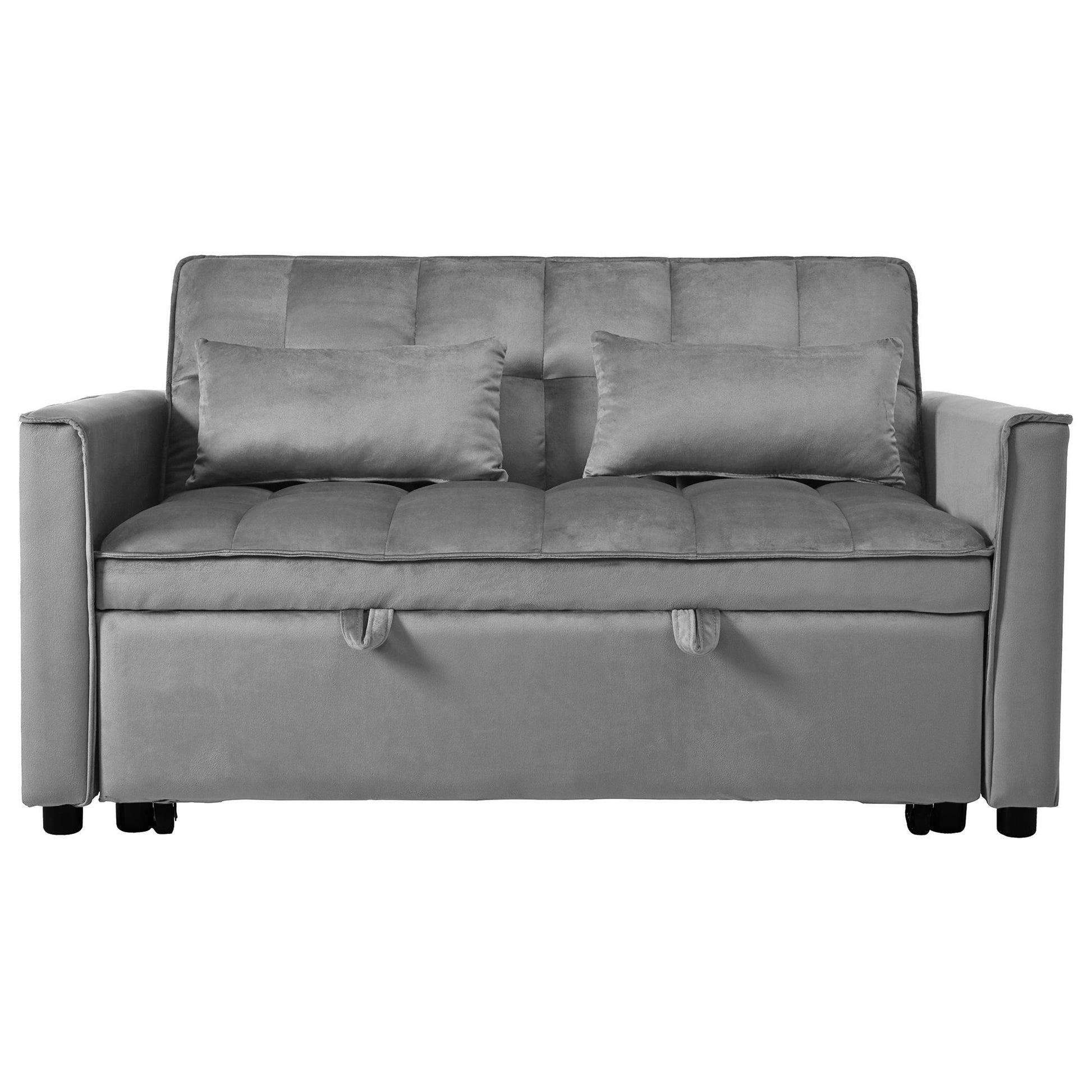 3 In 1 Pull Out Couch Convertible Sofa Bed With Reclining Backrest - Best Buy Furniture