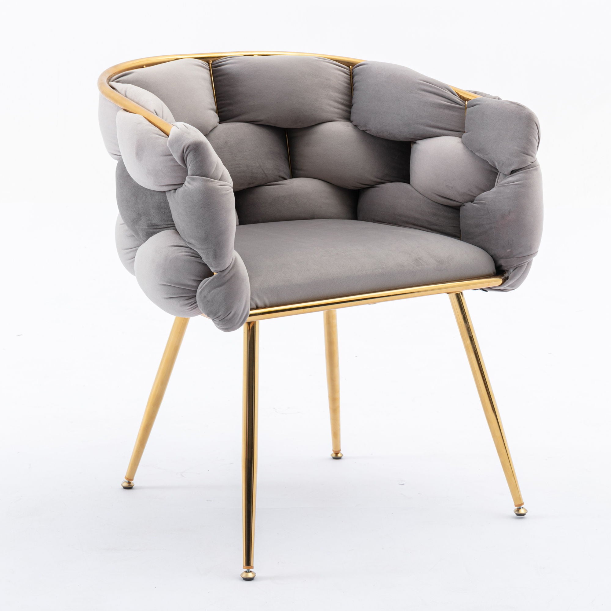 Luxury Modern Simple Leisure Velvet Single Sofa Chair Bedroom Lazy Person Household Dresser Stool Manicure Table Back Chair - Best Buy Furniture