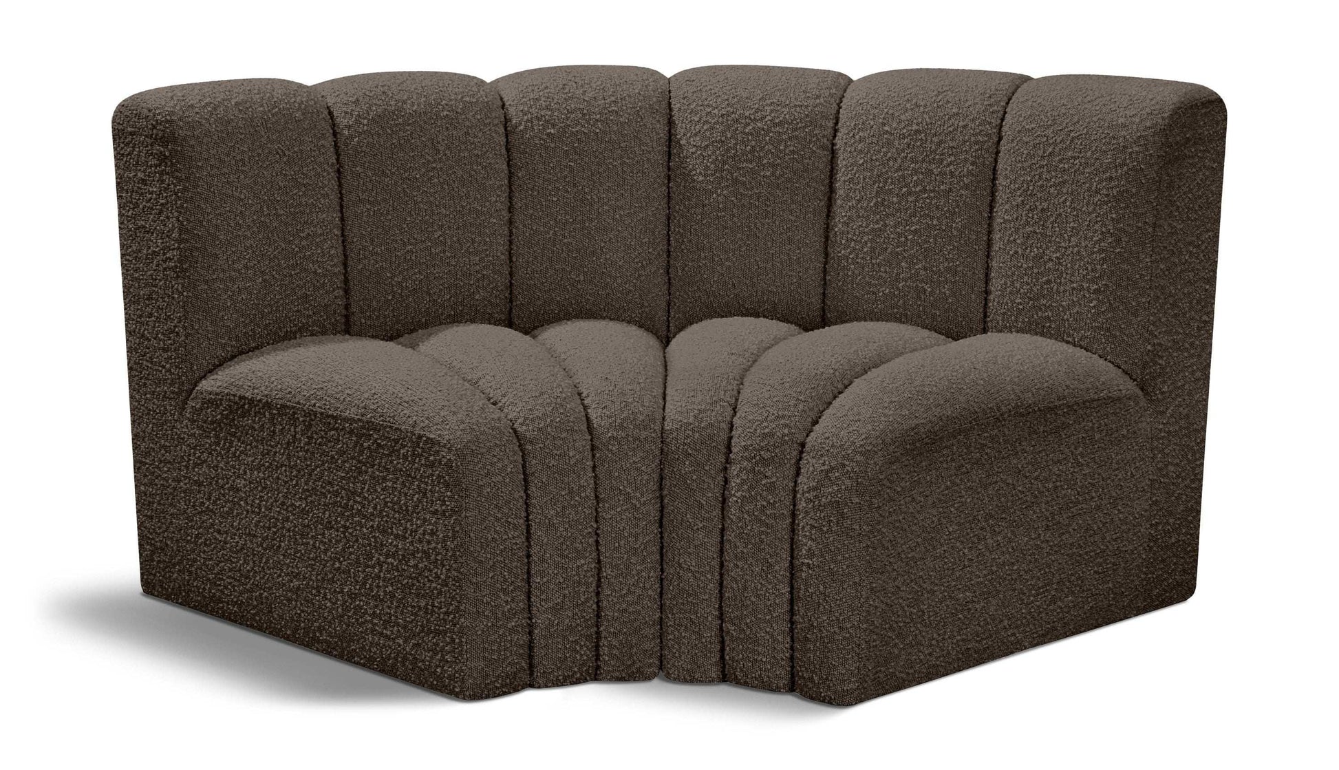 Arc - Boucle Fabric 2 Piece Modular Sofa - Best Buy Furniture
