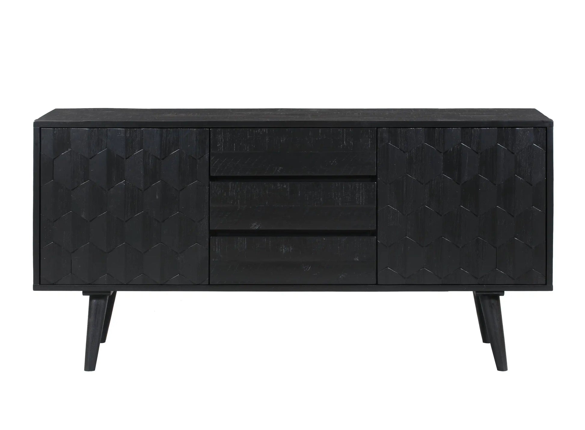 Valentina - Black Buffet - Black - Best Buy Furniture