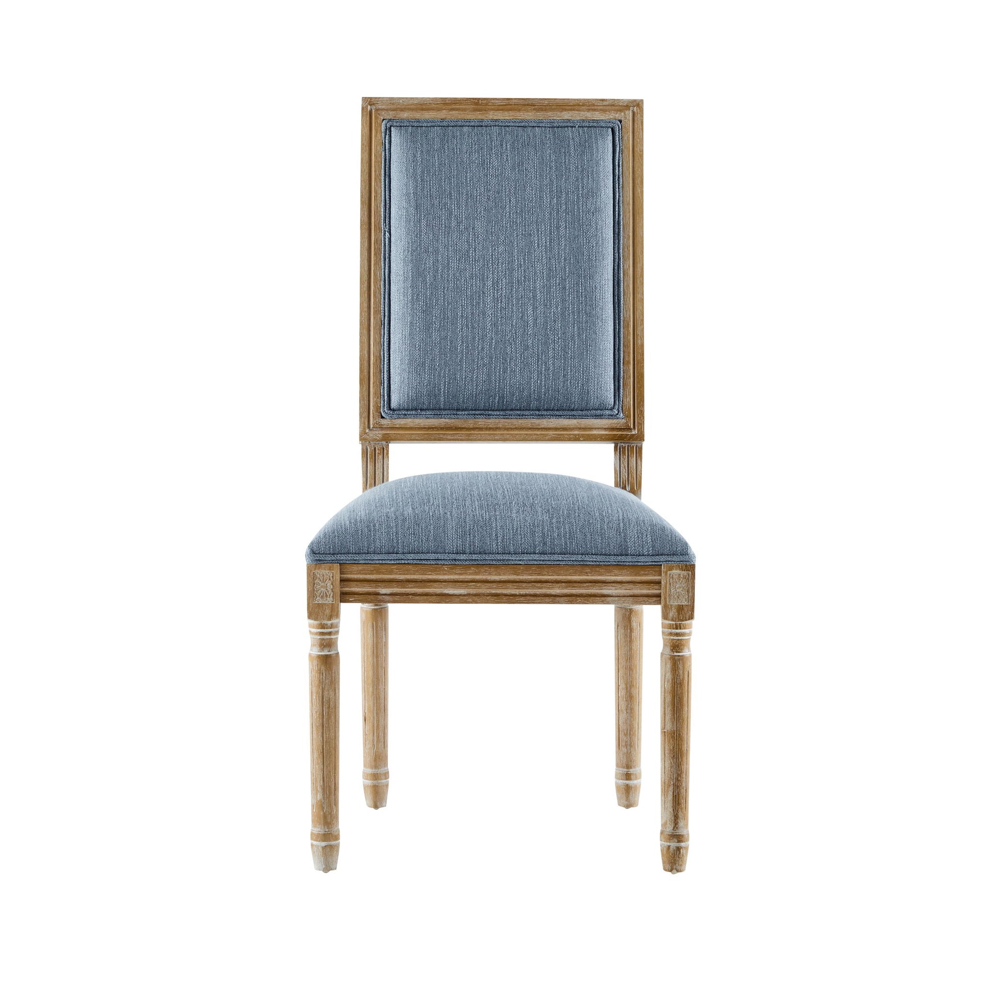 French Country Style Dining Chair With Upholstered Seating And Fluted Legs - Best Buy Furniture