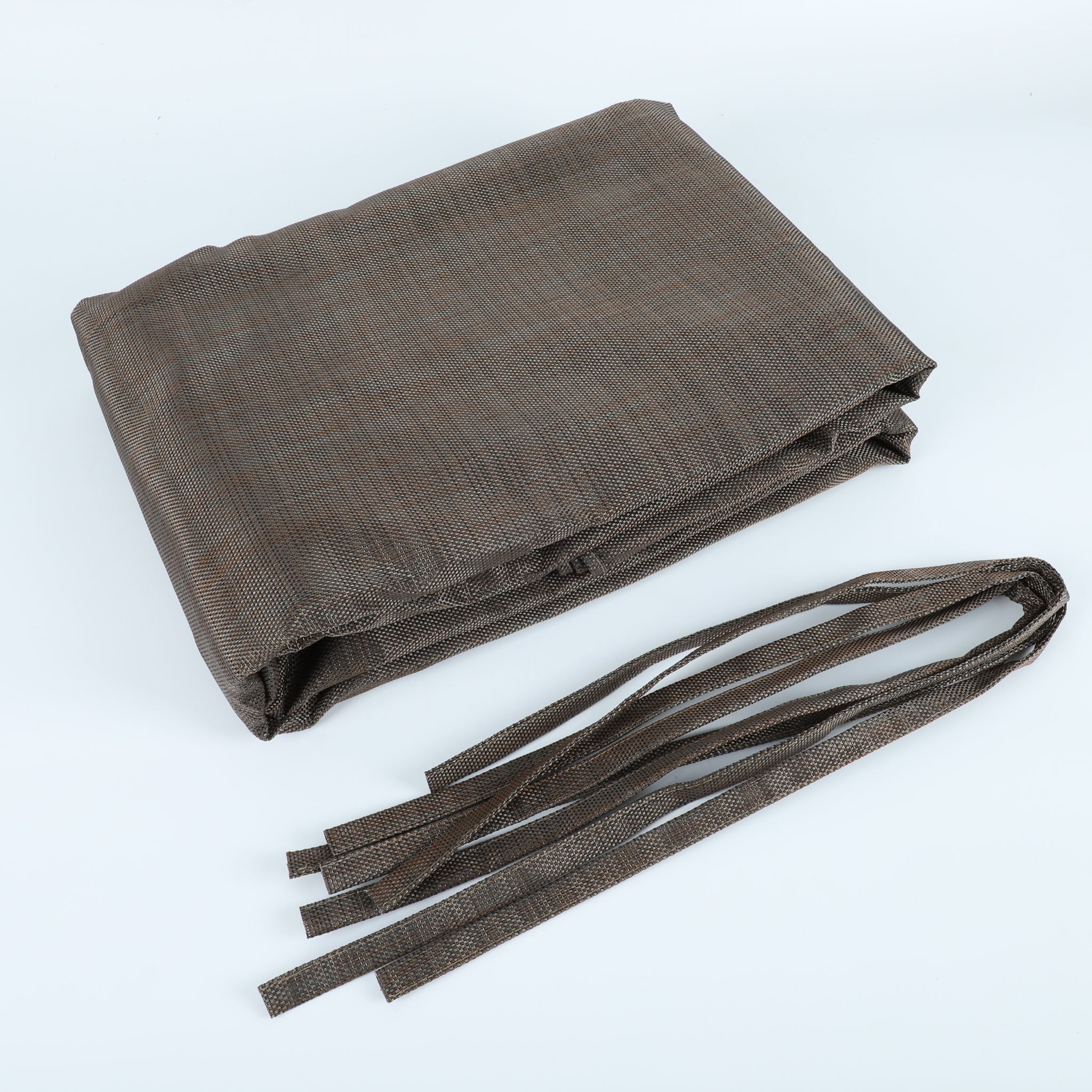 13' X 7.7' Outdoor Pergola Sun Shade Cover Cloth Patio Canopy Hdpe Permeable With Grommets - Brown - Best Buy Furniture