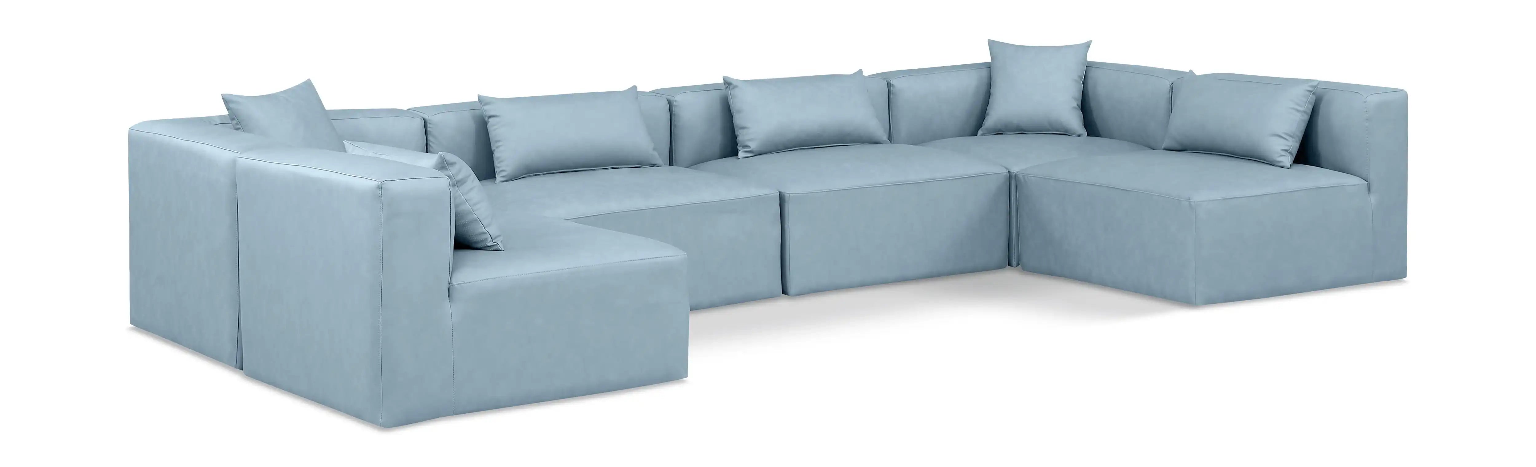 Cube - 6 Piece Modular Armless Sectional - Best Buy Furniture