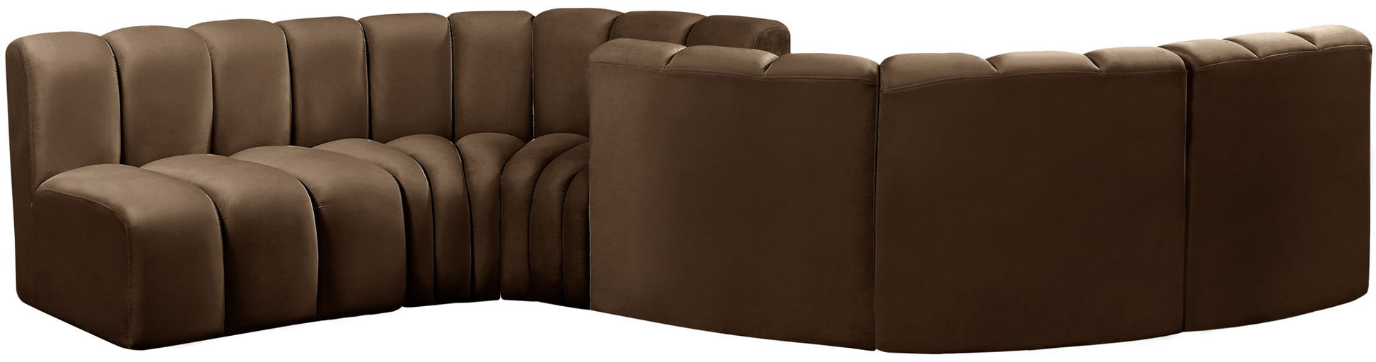 Arc - Velvet 6 Piece Modular Sofa - Best Buy Furniture