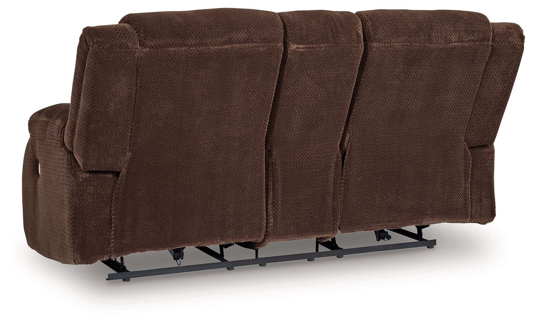 Free Wake - Double Relcining Power Loveseat With Console - Chocolate - Best Buy Furniture