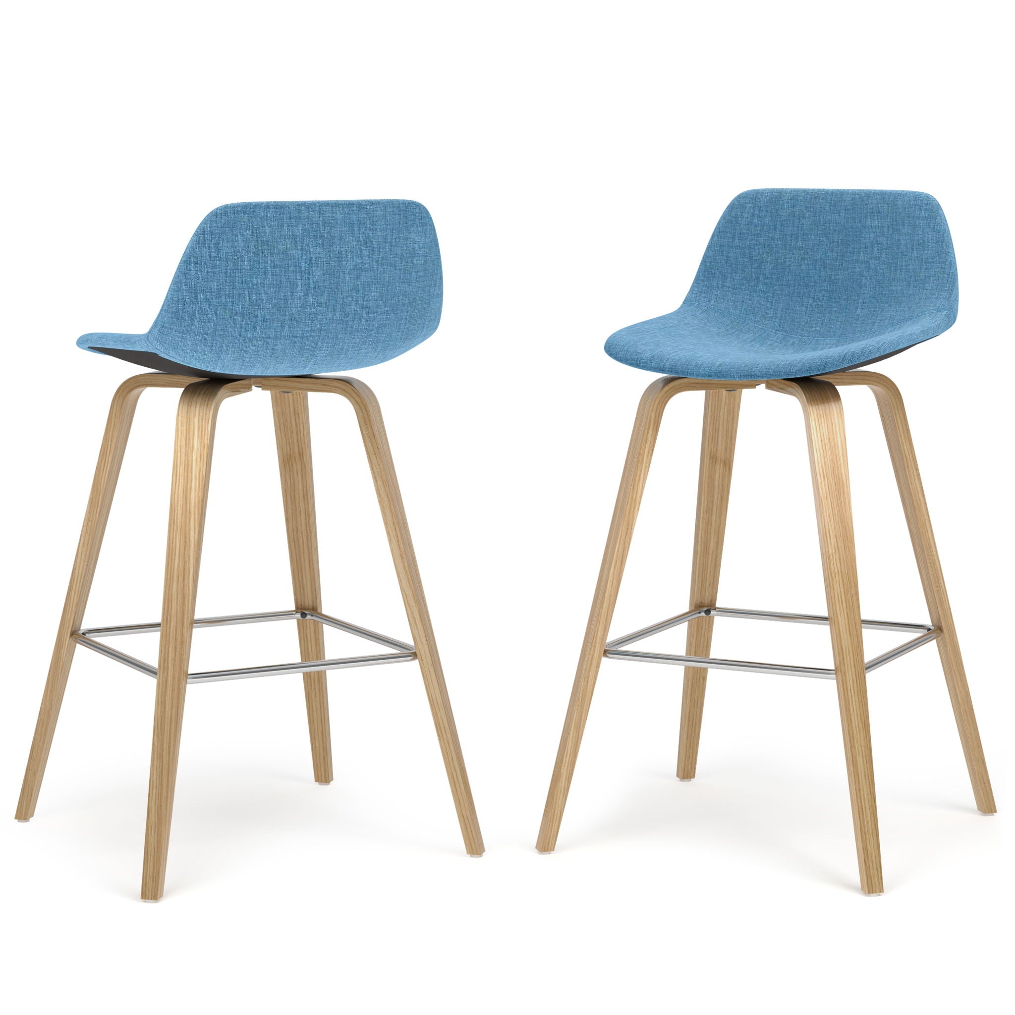 Randolph Bentwood - Upholstered Counter / Bar Height Stool (Set of 2) - Best Buy Furniture