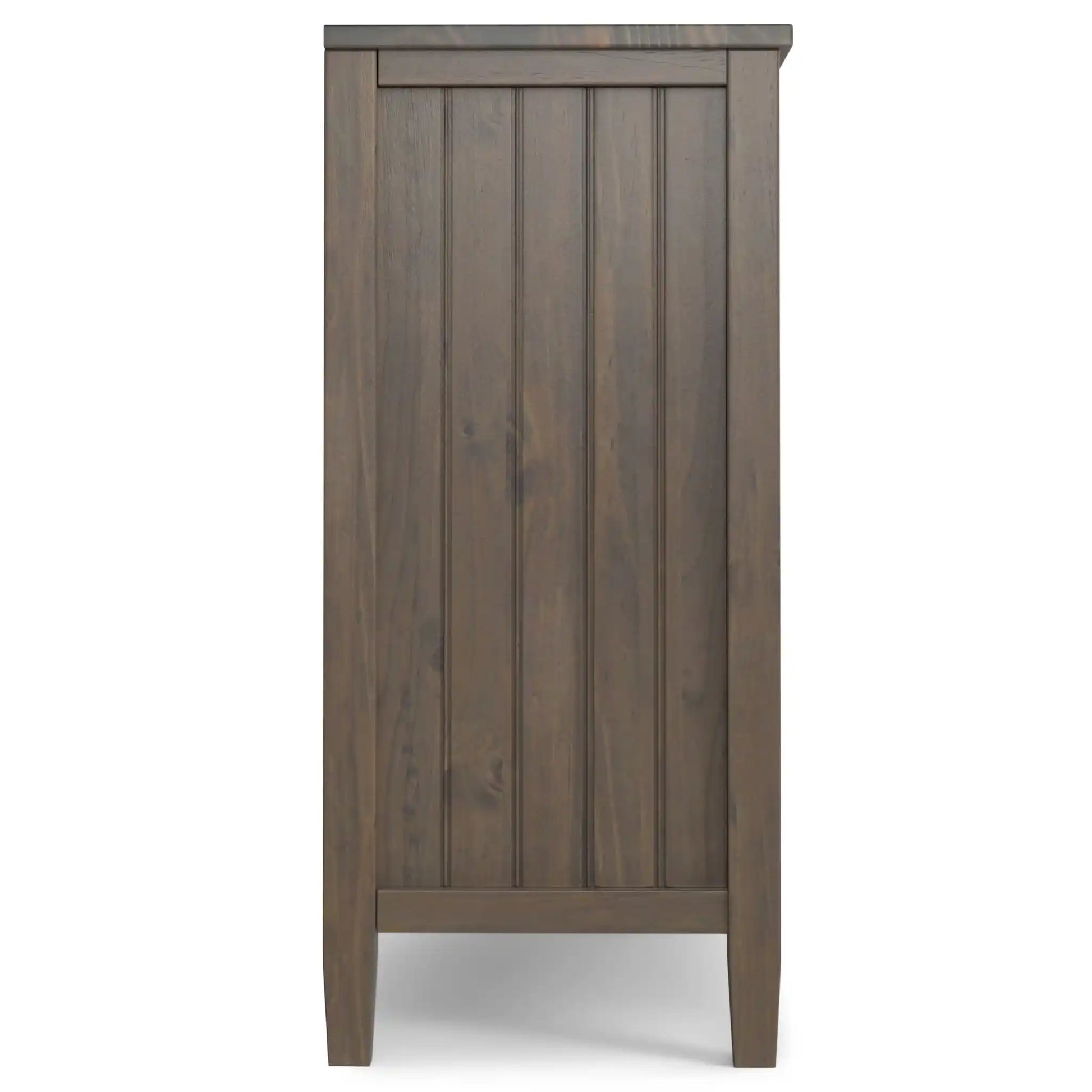 Lev - Low Storage Cabinet - Smoky Brown - Best Buy Furniture