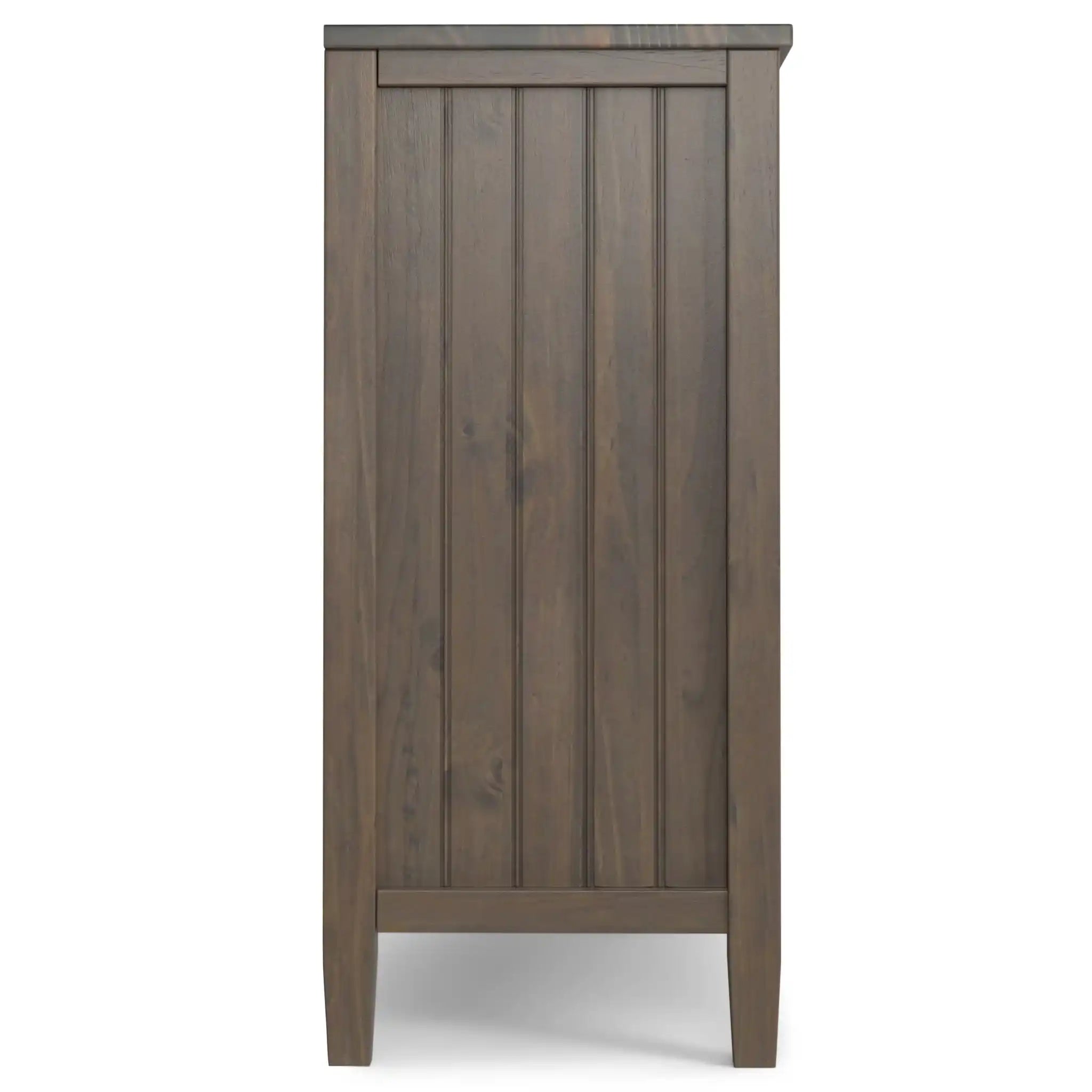 Lev - Low Storage Cabinet - Smoky Brown - Best Buy Furniture