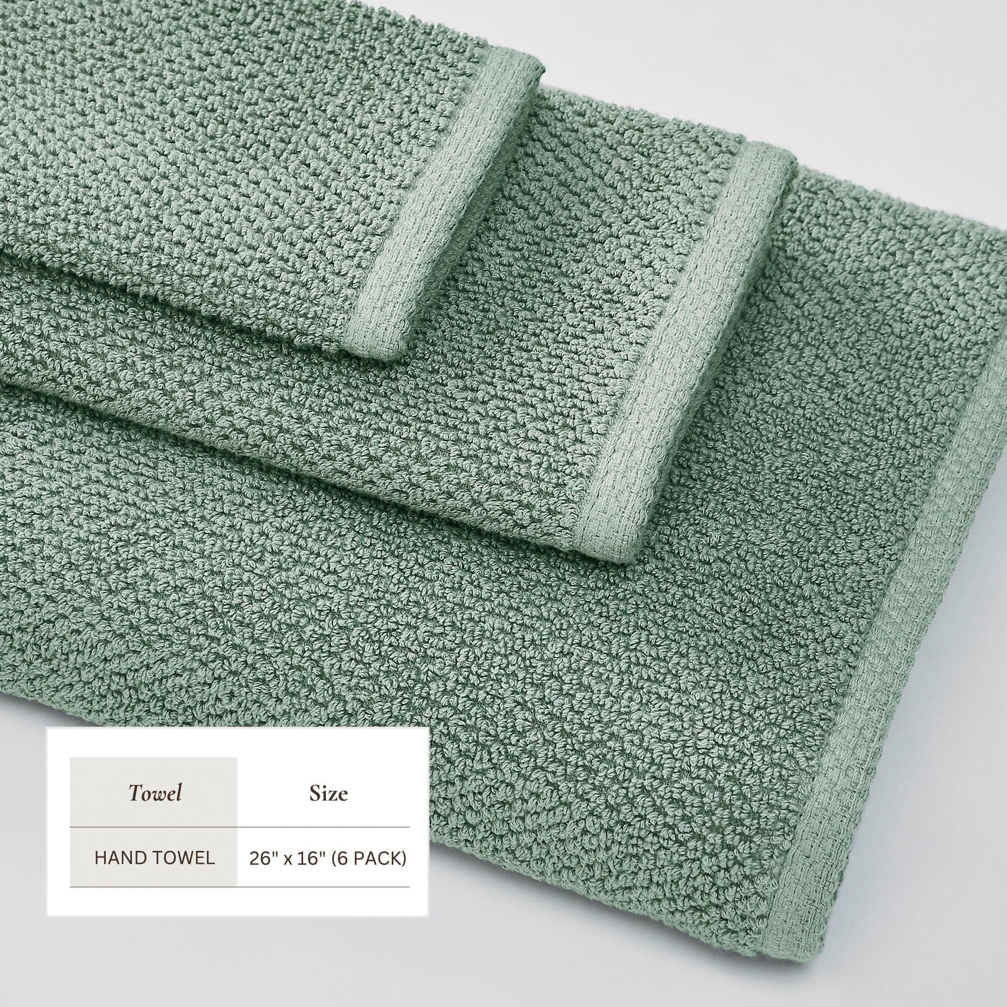 Cotton Textured Bath Towel Set - Acacia Collection - Best Buy Furniture