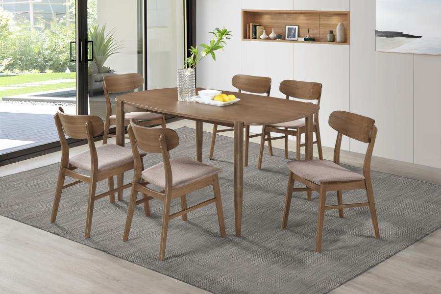 Dortch - Oval Solid Wood Dining Set - Best Buy Furniture