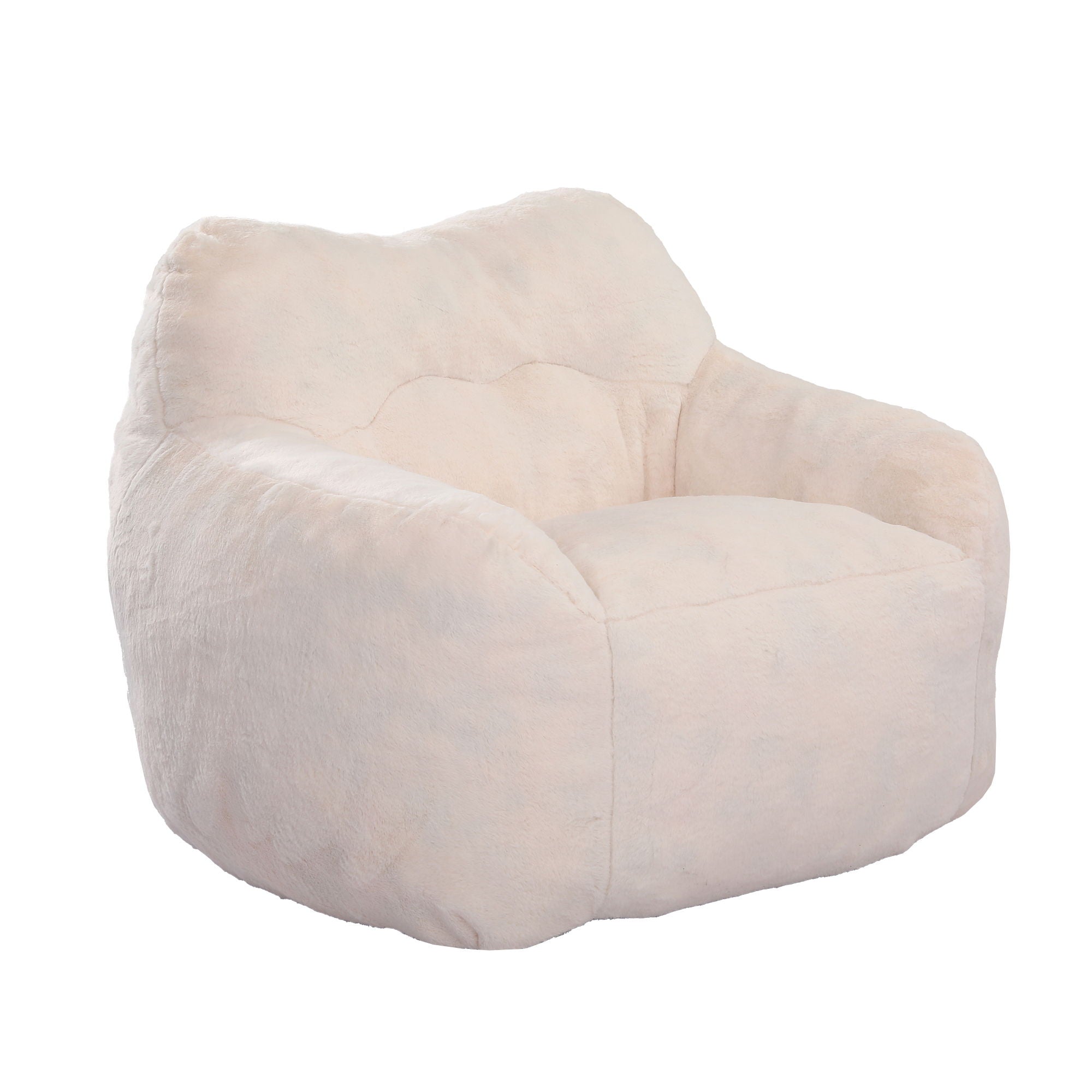 Beanbag Sofa Chair With Armrests Stuffed High Density Foam - Best Buy Furniture