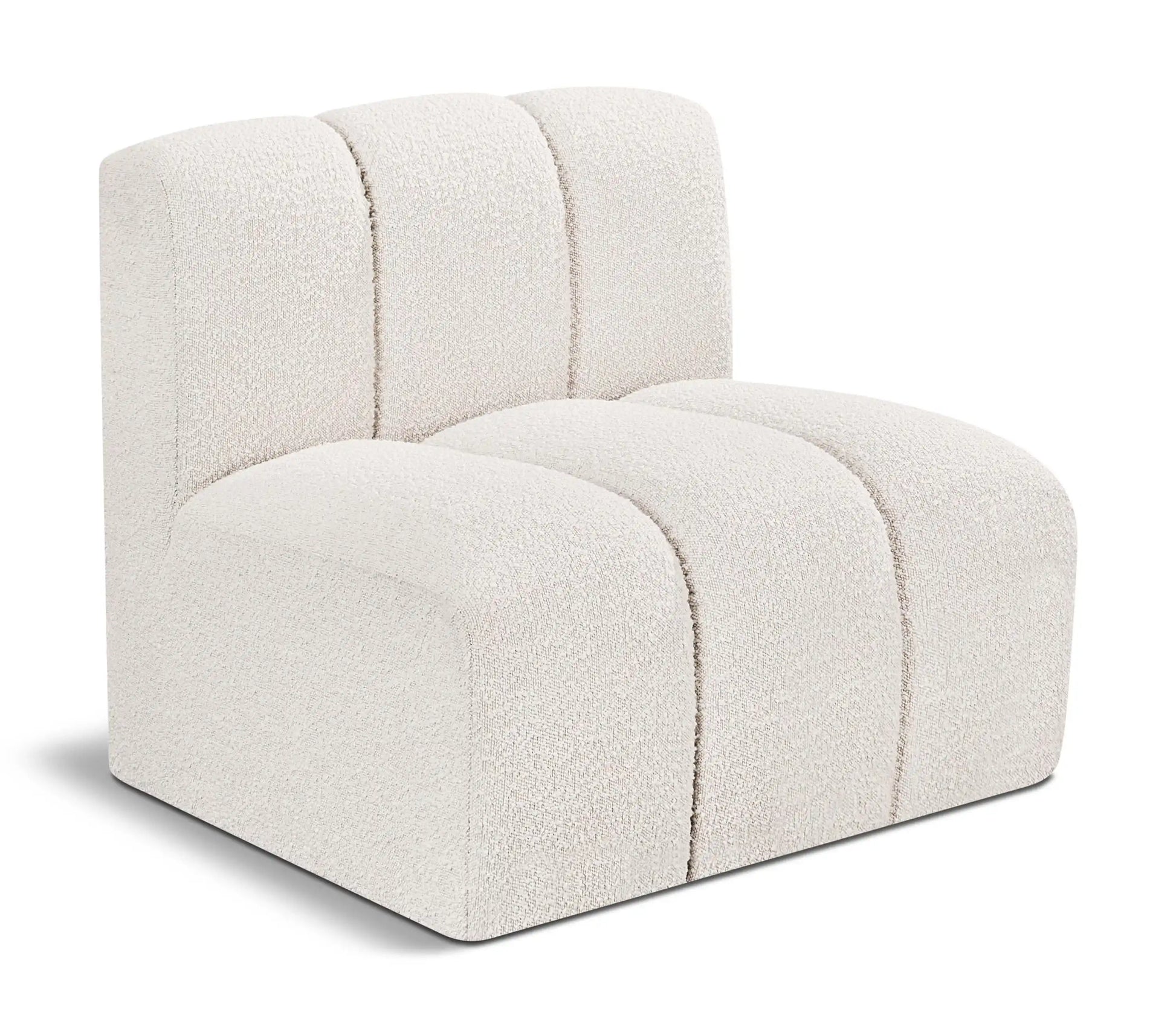 Arc - Boucle Fabric Straight Chair - Best Buy Furniture