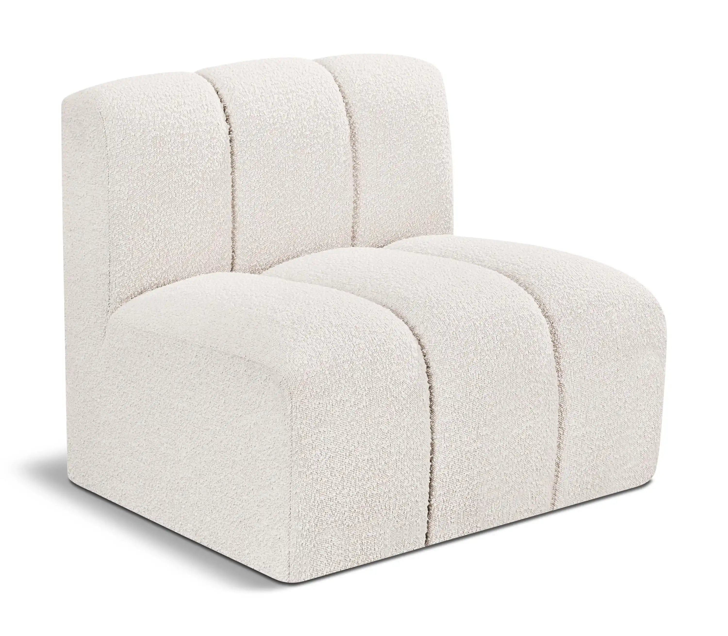 Arc - Boucle Fabric Straight Chair - Best Buy Furniture