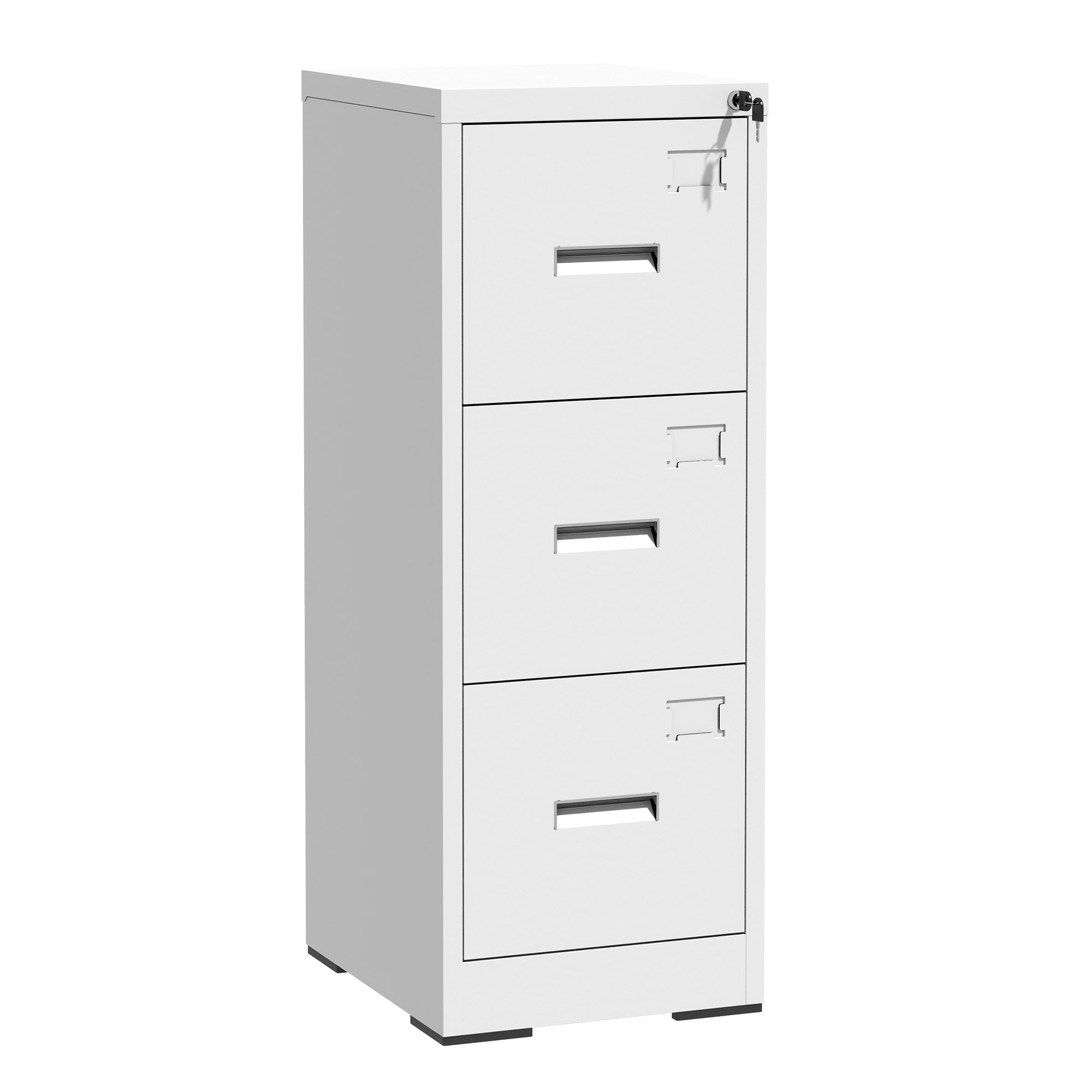 Modern Drawer Metal Vertical File Cabinet With Lock And Card Slot For Office - Best Buy Furniture