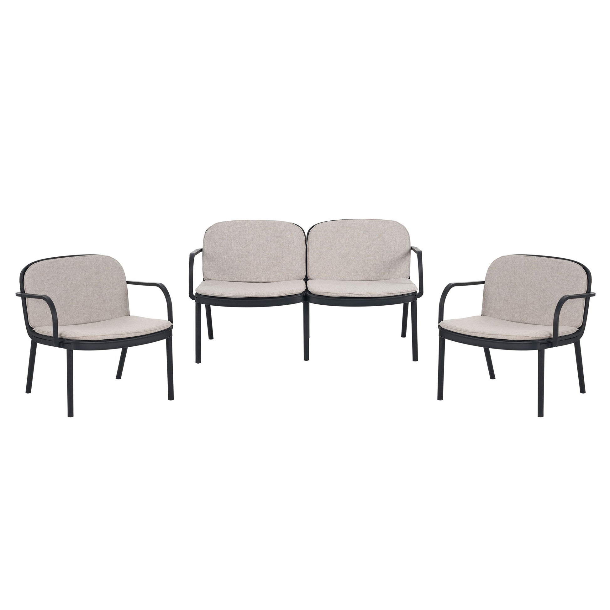 Luna - Outdoor Patio 3 Pieces Chat Set - Best Buy Furniture
