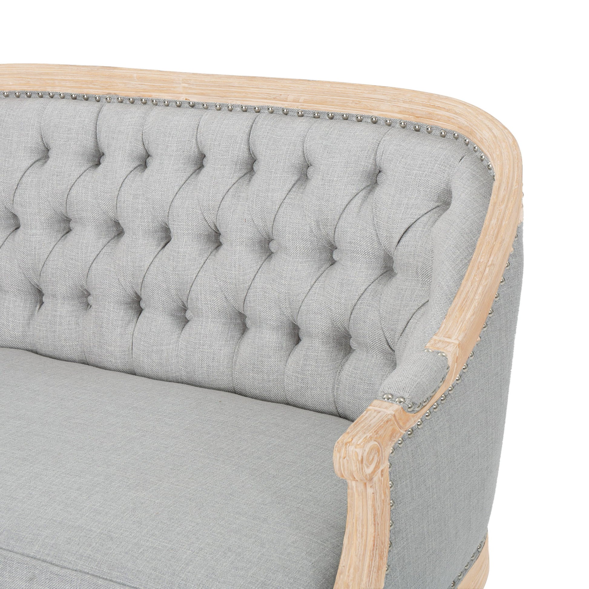 French Country Chesterfield Style Tufted Loveseat - Best Buy Furniture