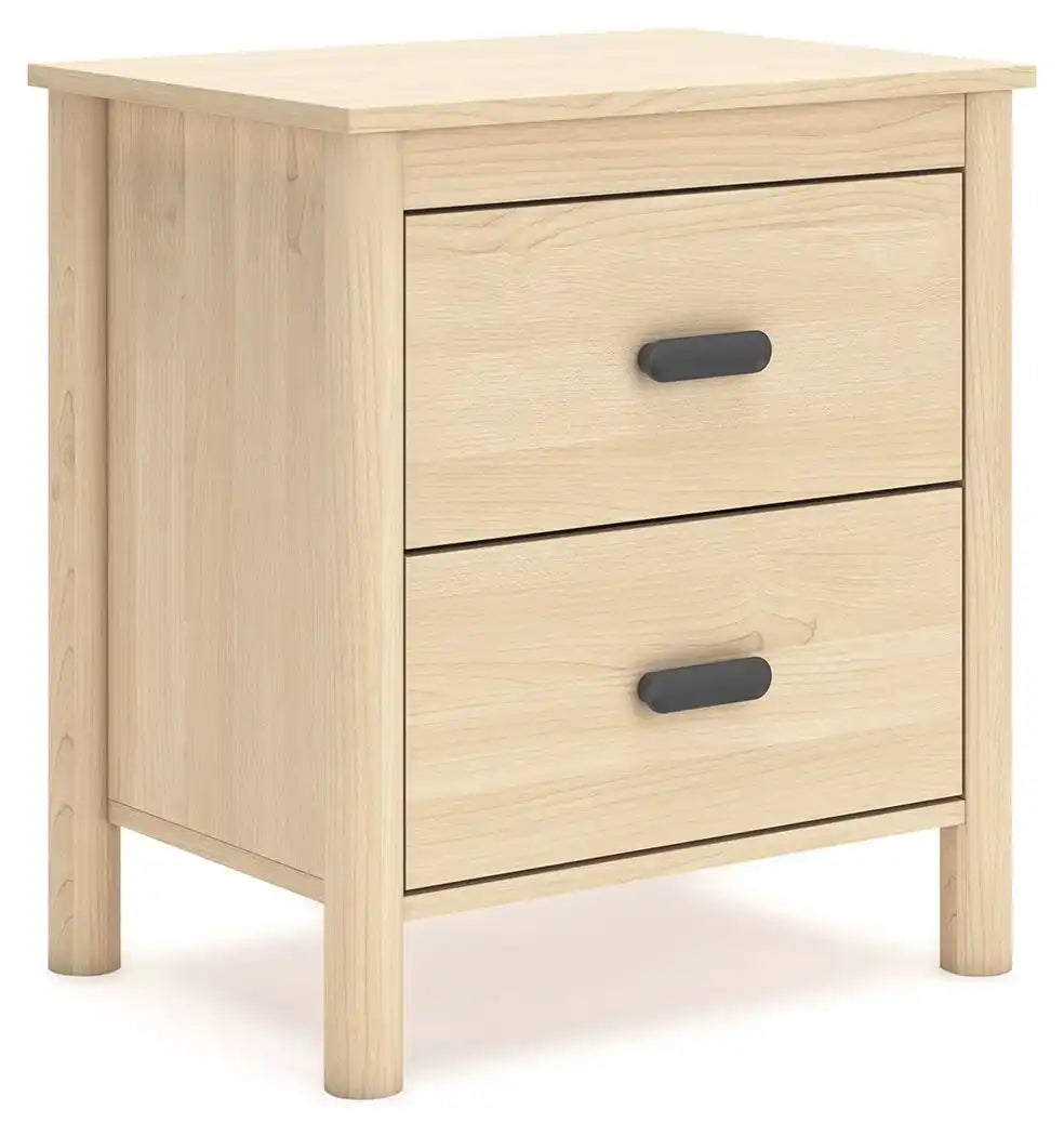 Cabinella - Two Drawer Night Stand - Tan - Best Buy Furniture