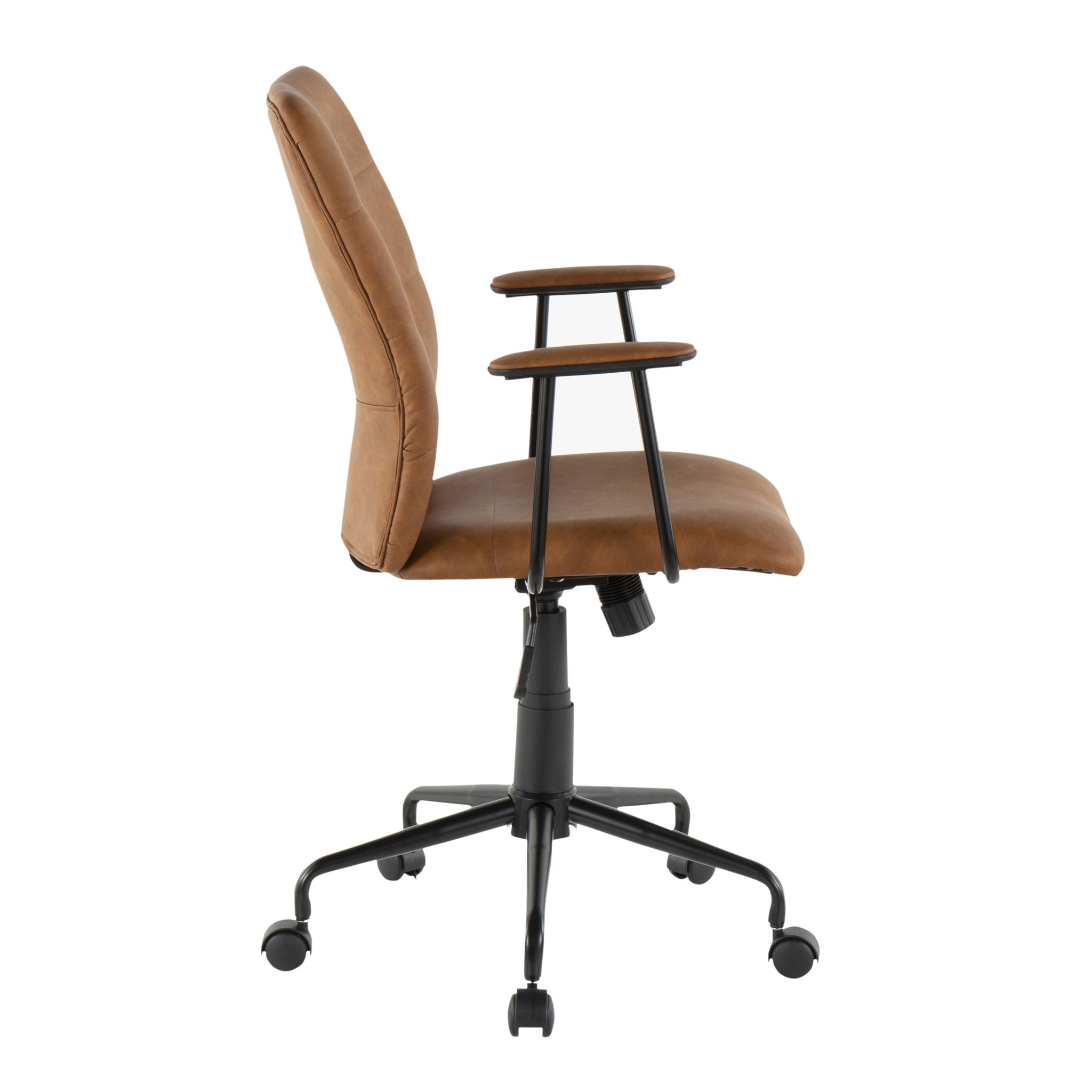 Fredrick - Contemporary Office Chair - Brown - Best Buy Furniture