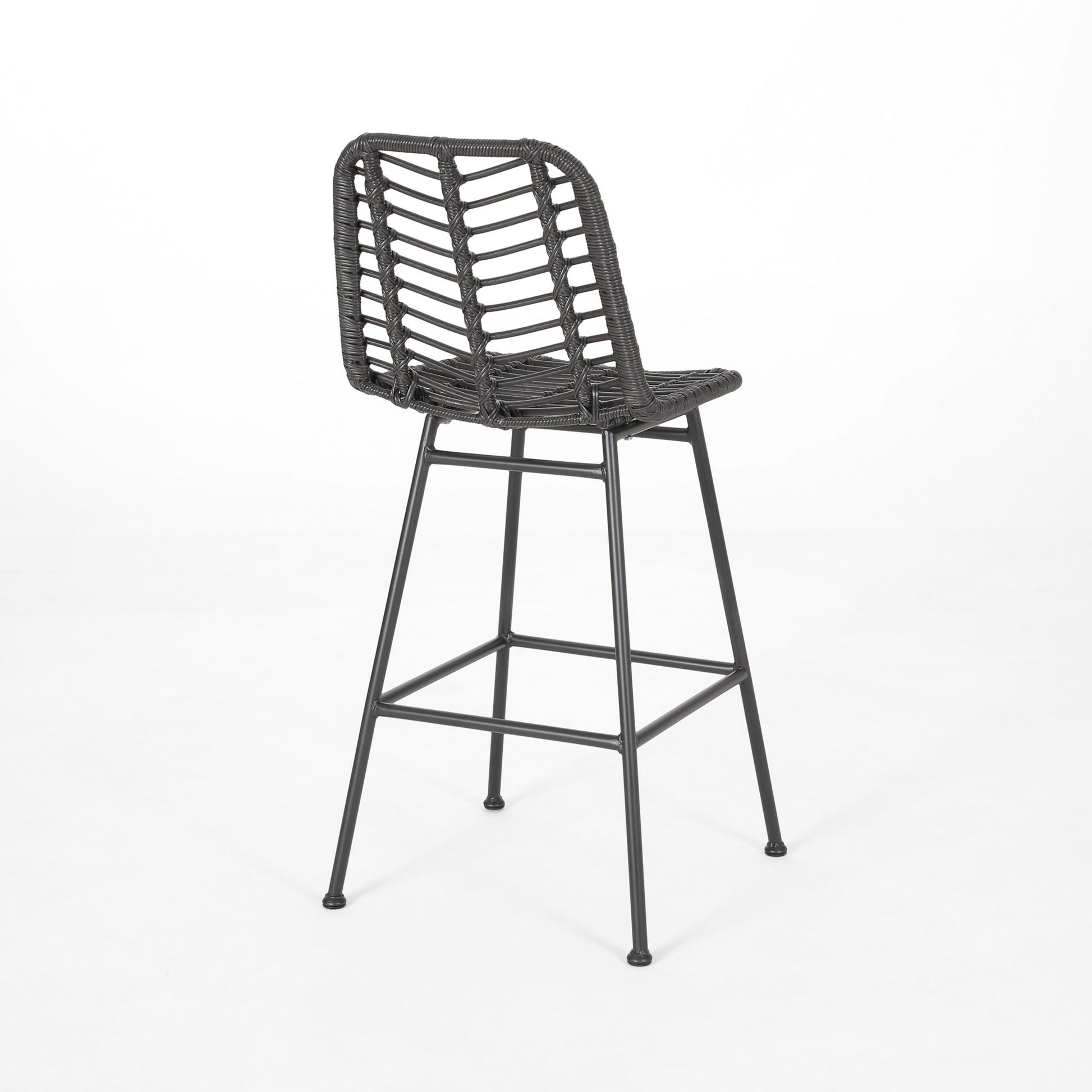 Sawtelle - Outdoor Wicker Barstools (Set of 2) - Best Buy Furniture